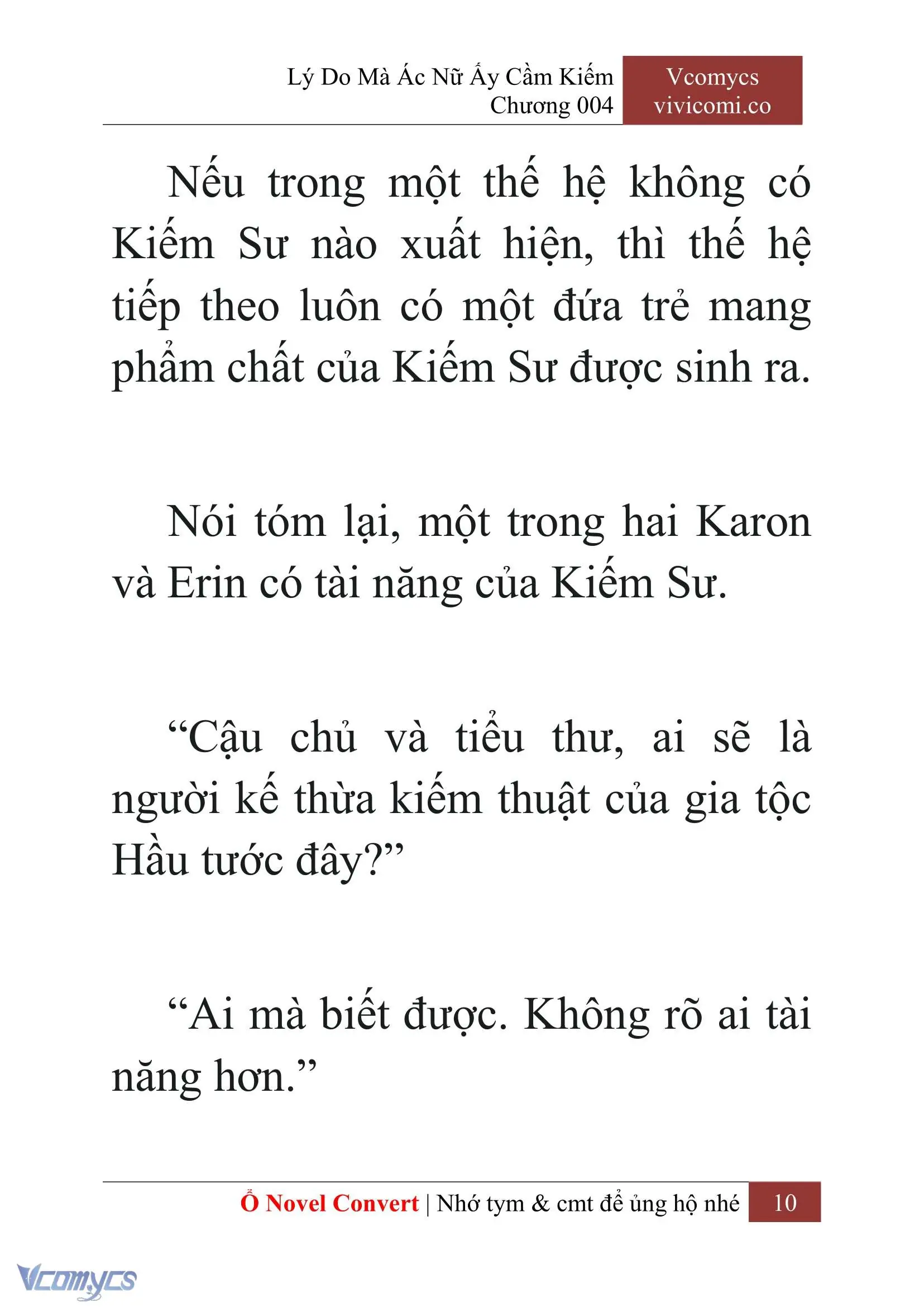 [Novel] Lý Do Mà Ác Nữ Ấy Cầm Kiếm Chapter 4 - Trang 13