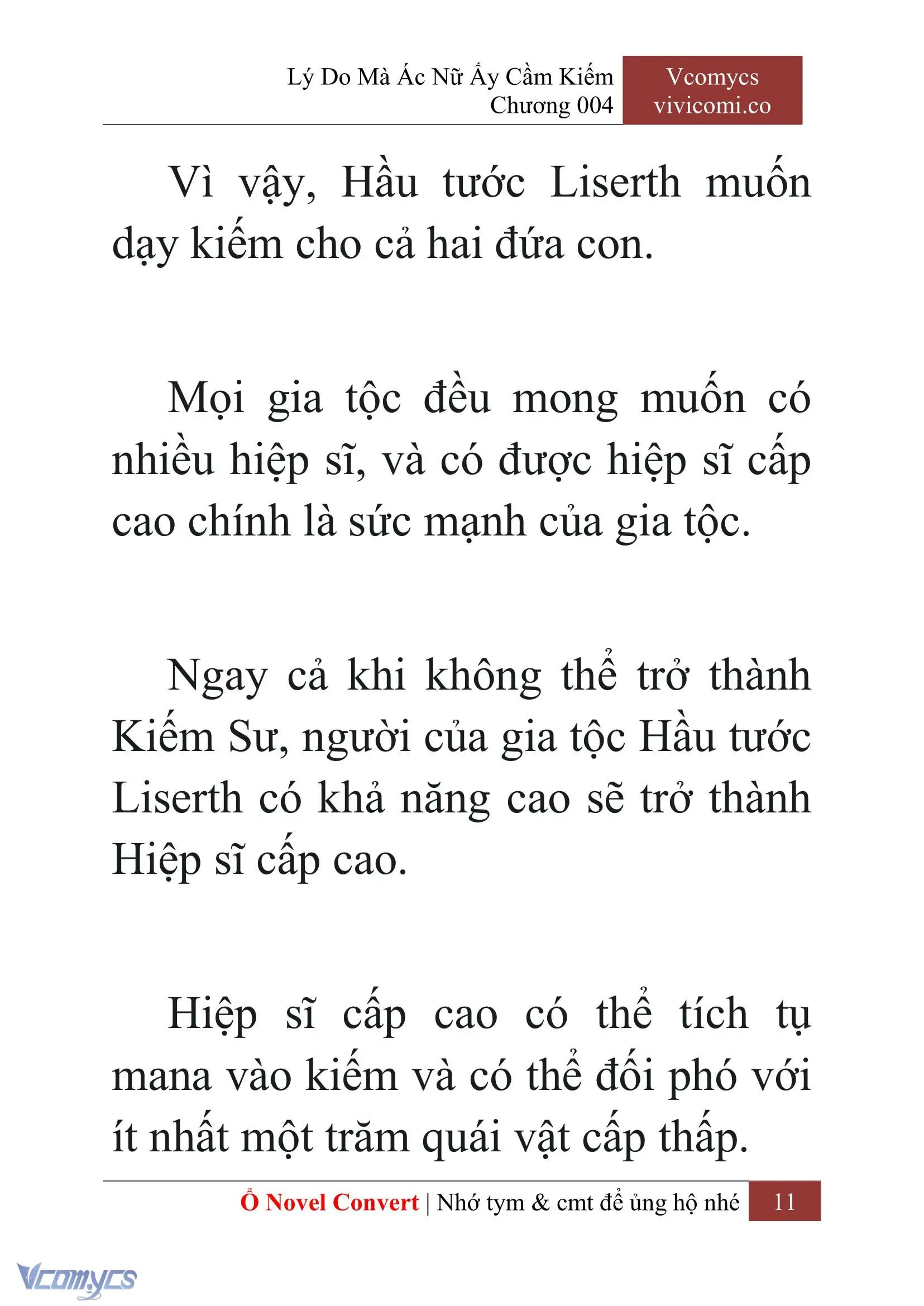 [Novel] Lý Do Mà Ác Nữ Ấy Cầm Kiếm Chapter 4 - Trang 14