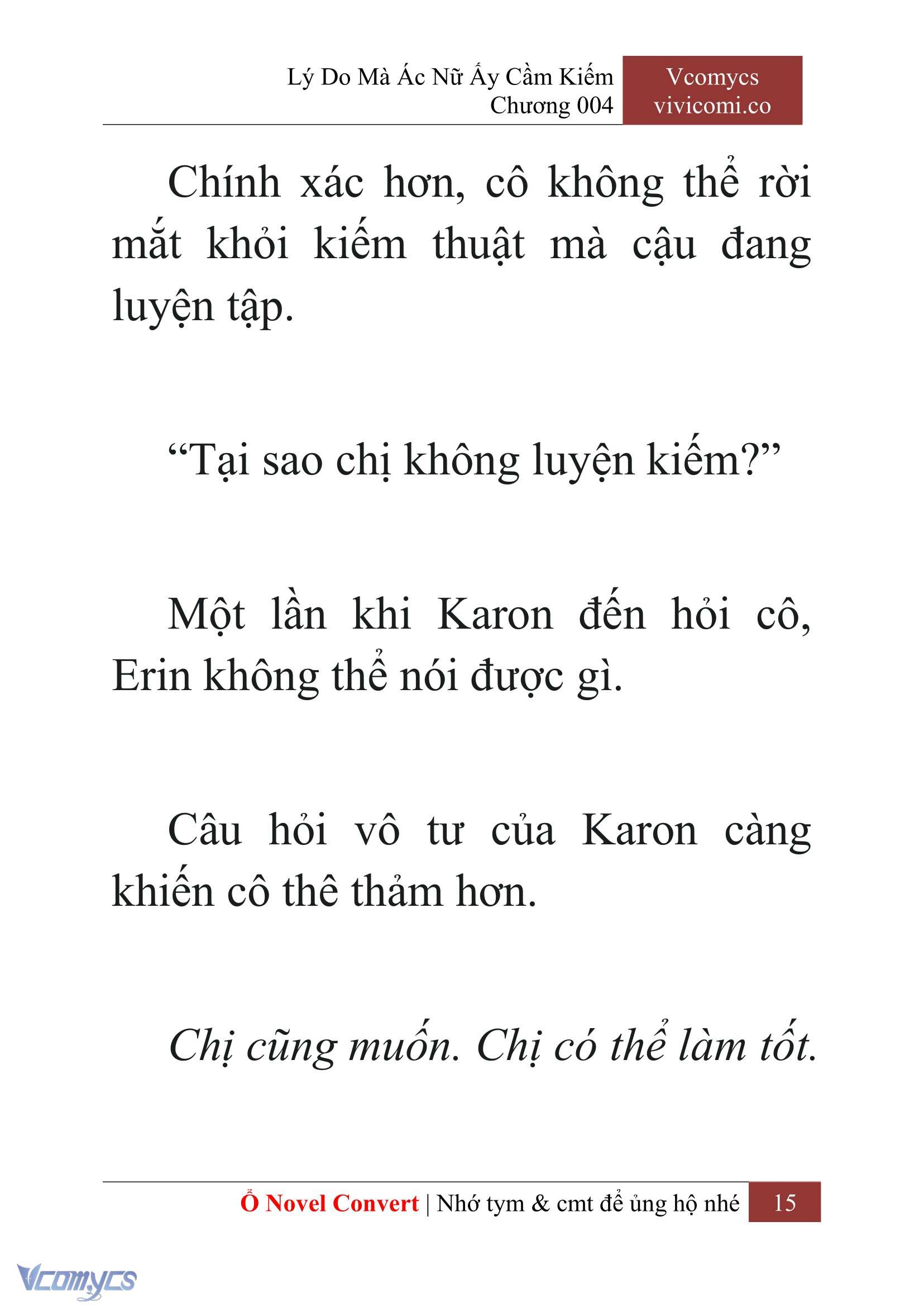 [Novel] Lý Do Mà Ác Nữ Ấy Cầm Kiếm Chapter 4 - Trang 18
