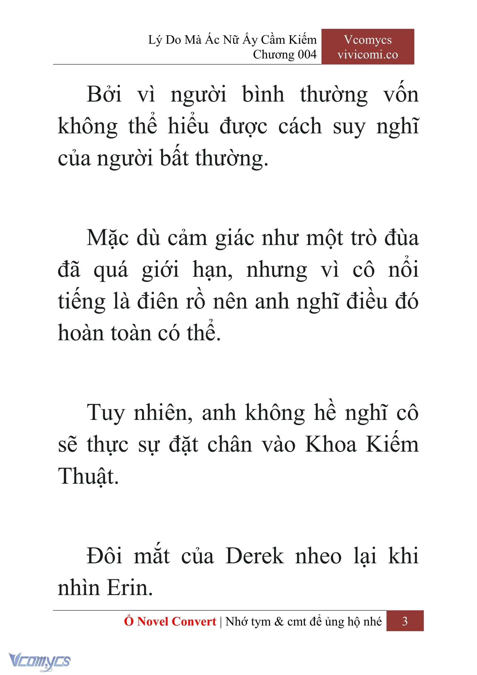 [Novel] Lý Do Mà Ác Nữ Ấy Cầm Kiếm Chapter 4 - Trang 6