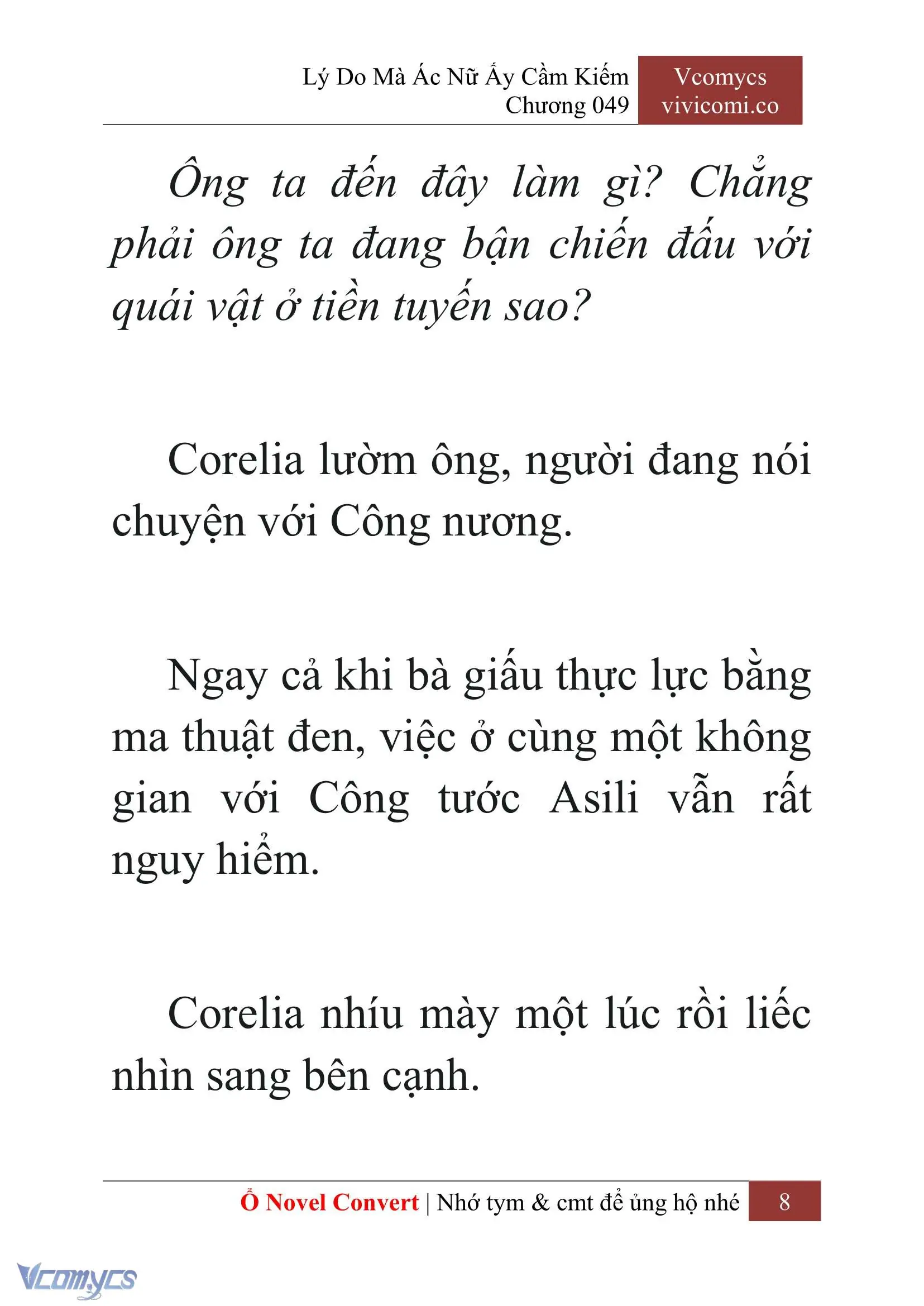[Novel] Lý Do Mà Ác Nữ Ấy Cầm Kiếm Chapter 49 - Trang 11