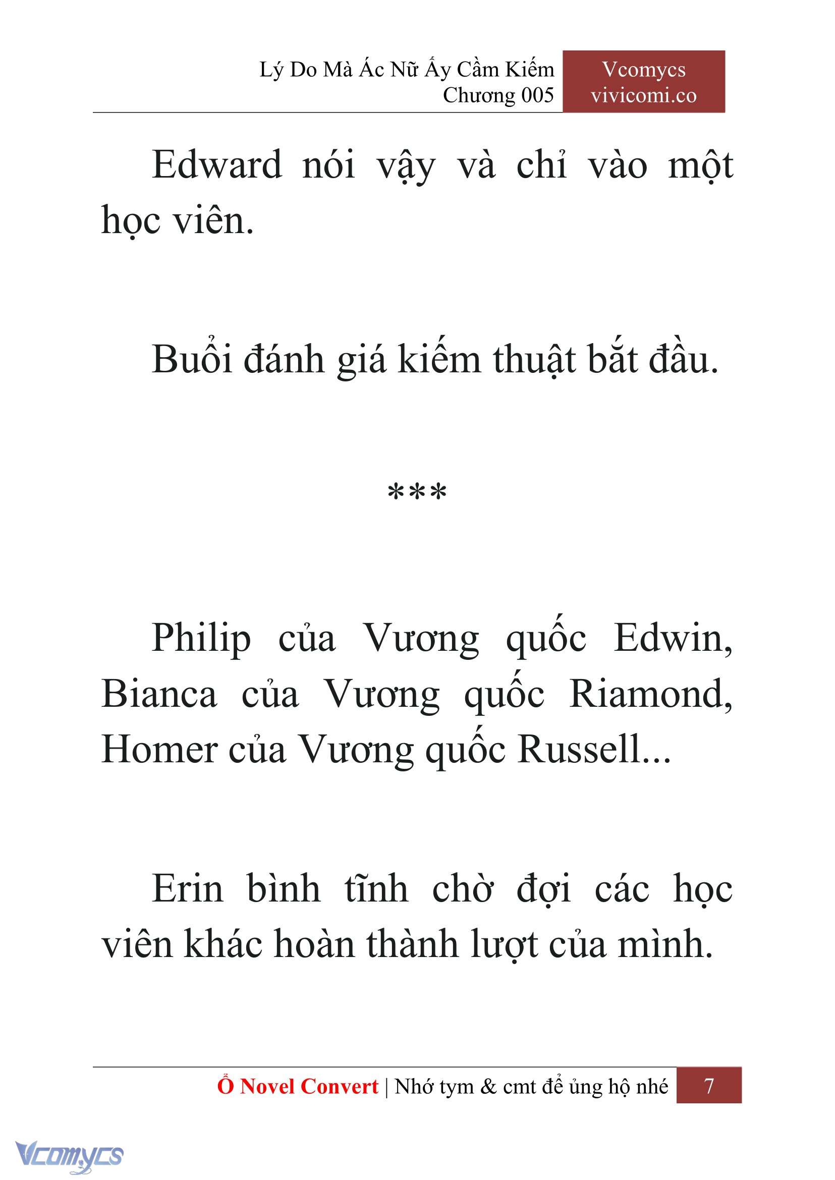 [Novel] Lý Do Mà Ác Nữ Ấy Cầm Kiếm Chapter 5 - Trang 10