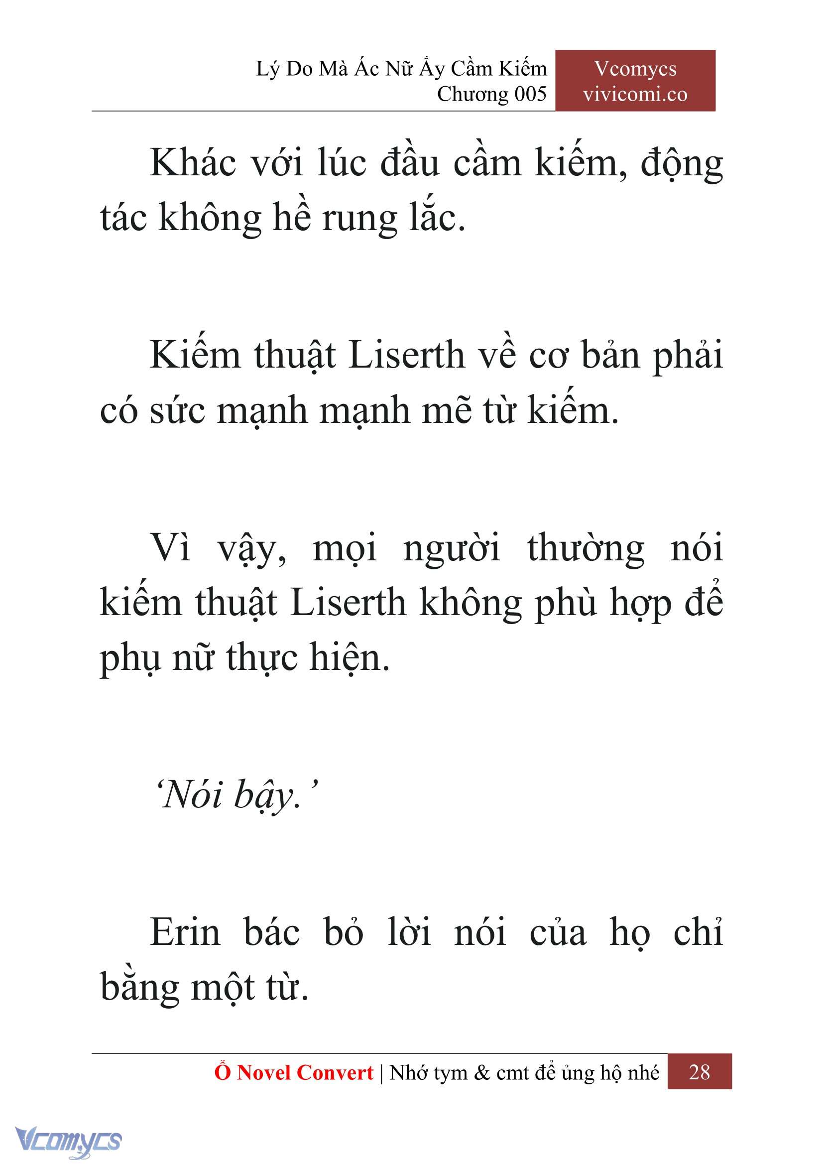[Novel] Lý Do Mà Ác Nữ Ấy Cầm Kiếm Chapter 5 - Trang 30