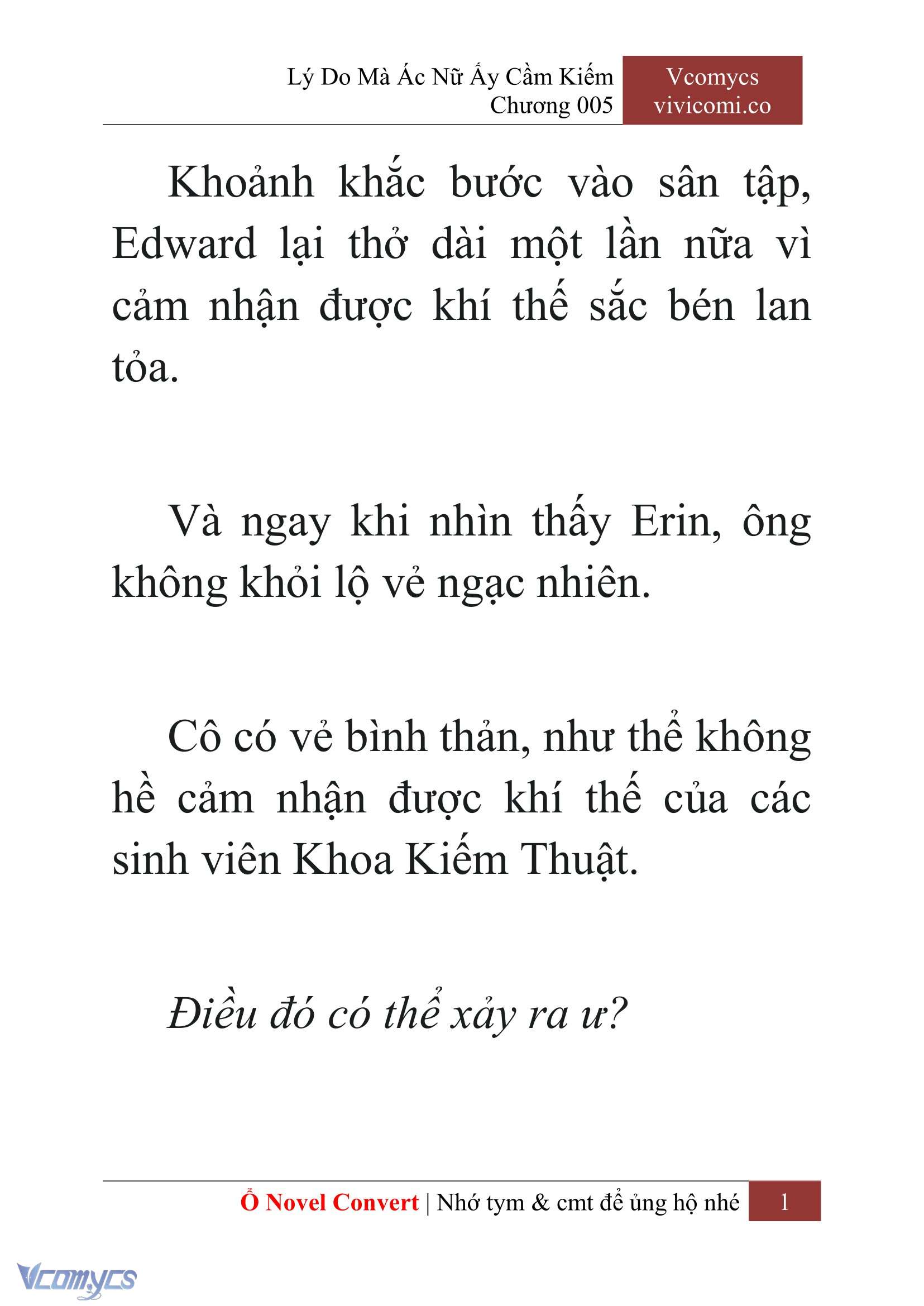 [Novel] Lý Do Mà Ác Nữ Ấy Cầm Kiếm Chapter 5 - Trang 4