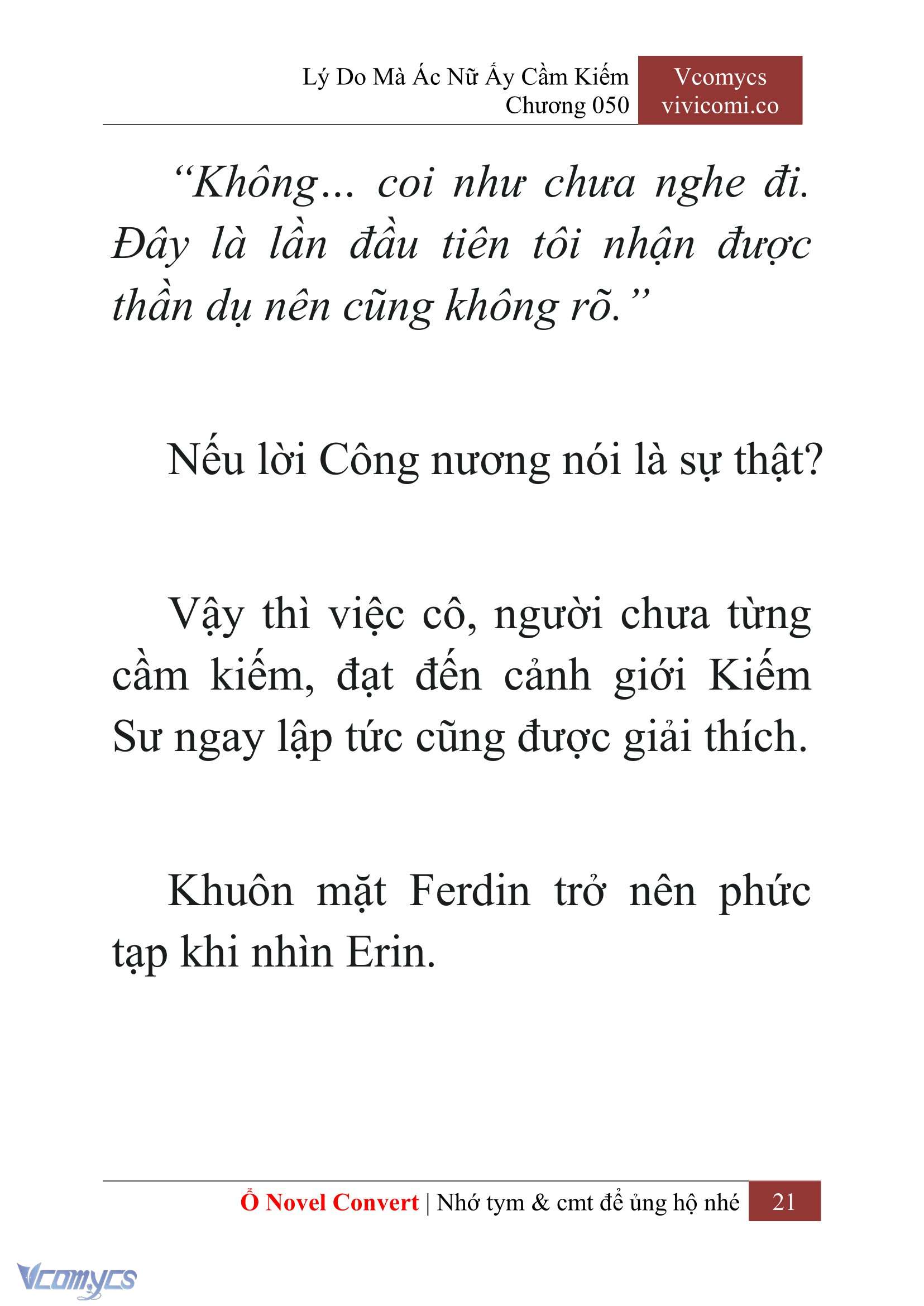 [Novel] Lý Do Mà Ác Nữ Ấy Cầm Kiếm Chapter 50 - Trang 24