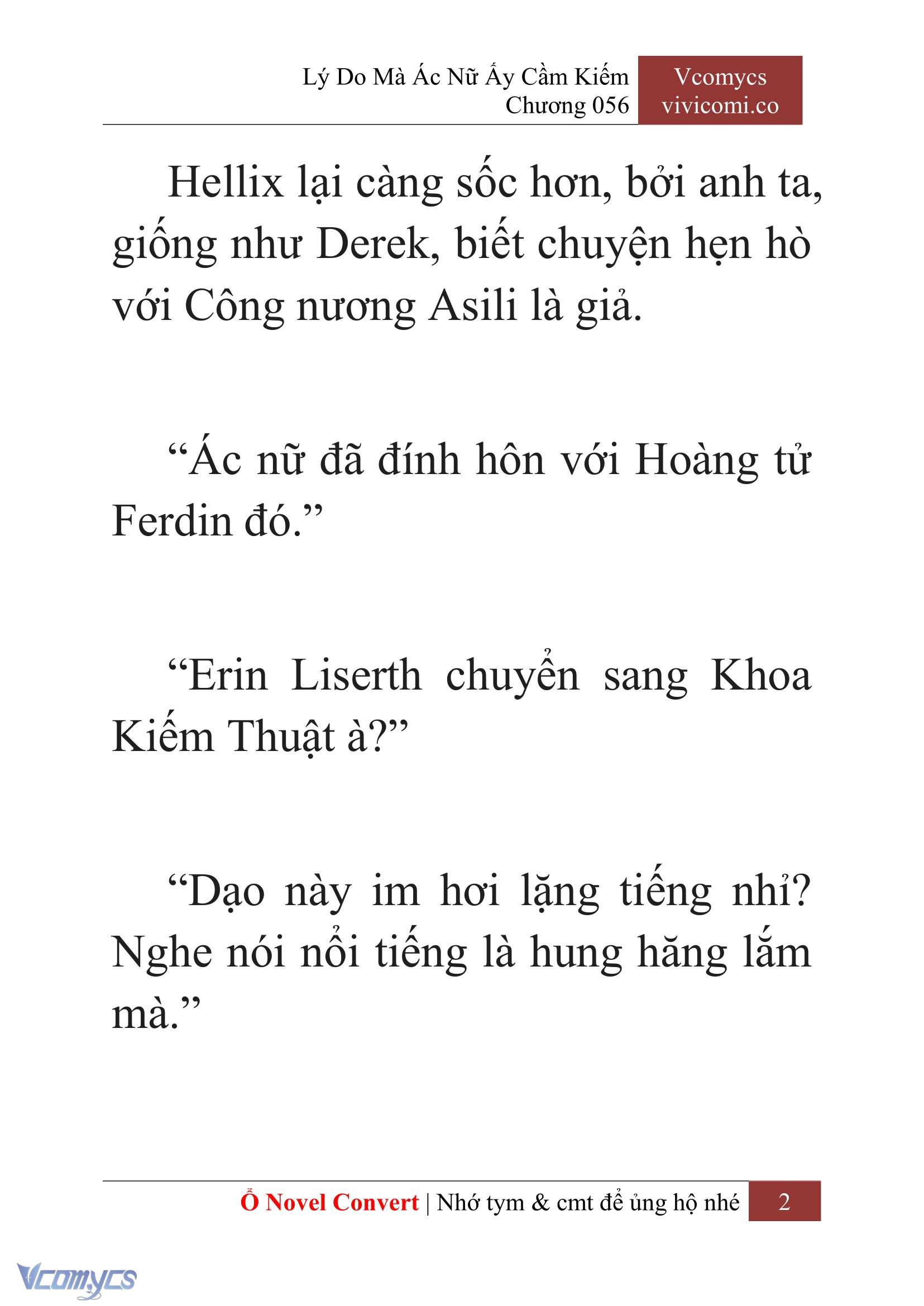 [Novel] Lý Do Mà Ác Nữ Ấy Cầm Kiếm Chapter 56 - Trang 5
