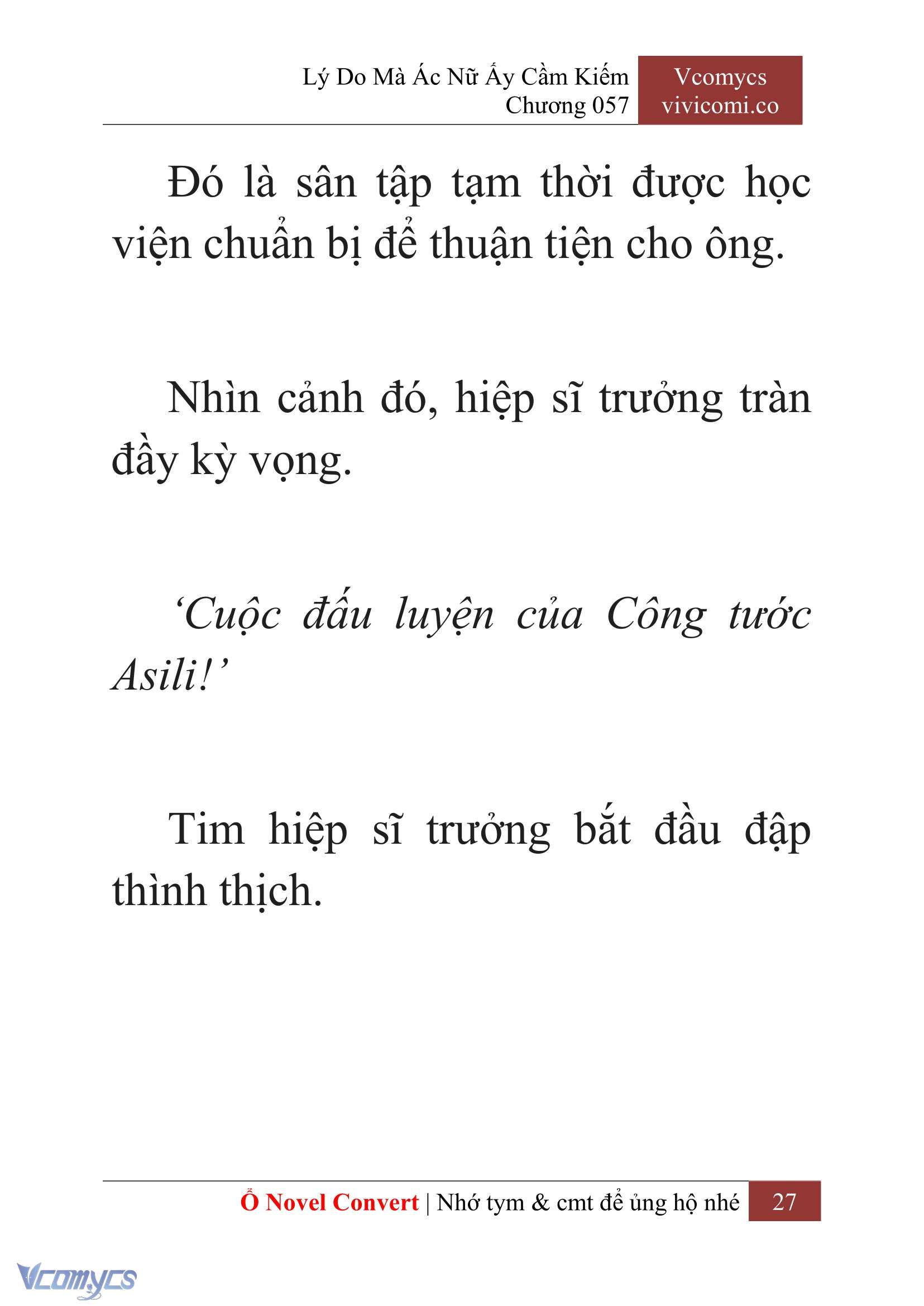 [Novel] Lý Do Mà Ác Nữ Ấy Cầm Kiếm Chapter 57 - Trang 29