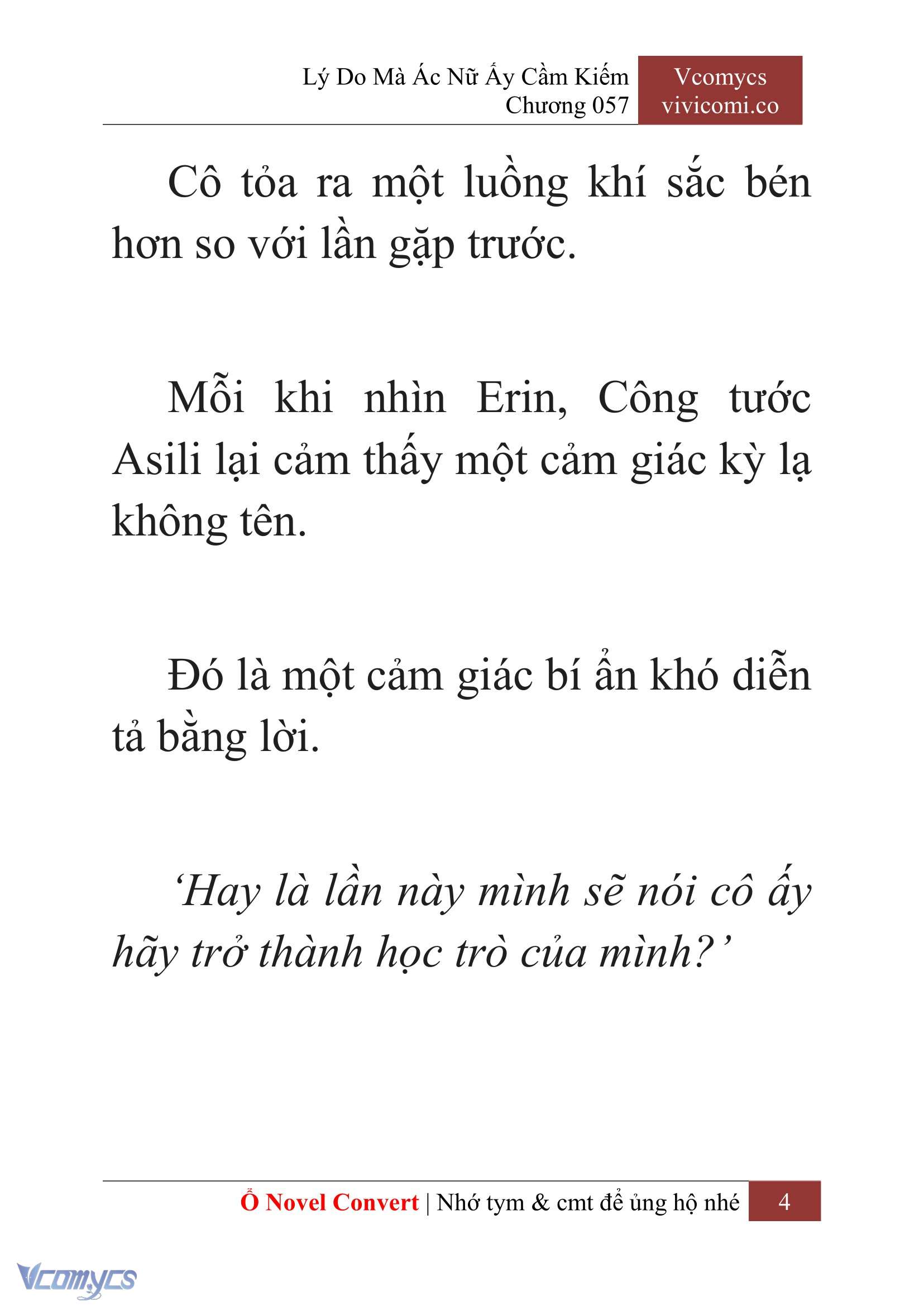 [Novel] Lý Do Mà Ác Nữ Ấy Cầm Kiếm Chapter 57 - Trang 7