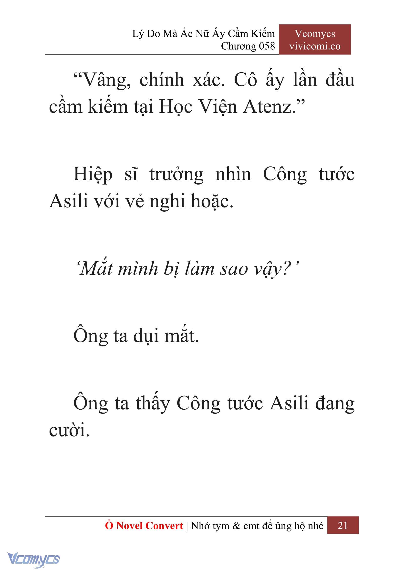[Novel] Lý Do Mà Ác Nữ Ấy Cầm Kiếm Chapter 58 - Trang 24