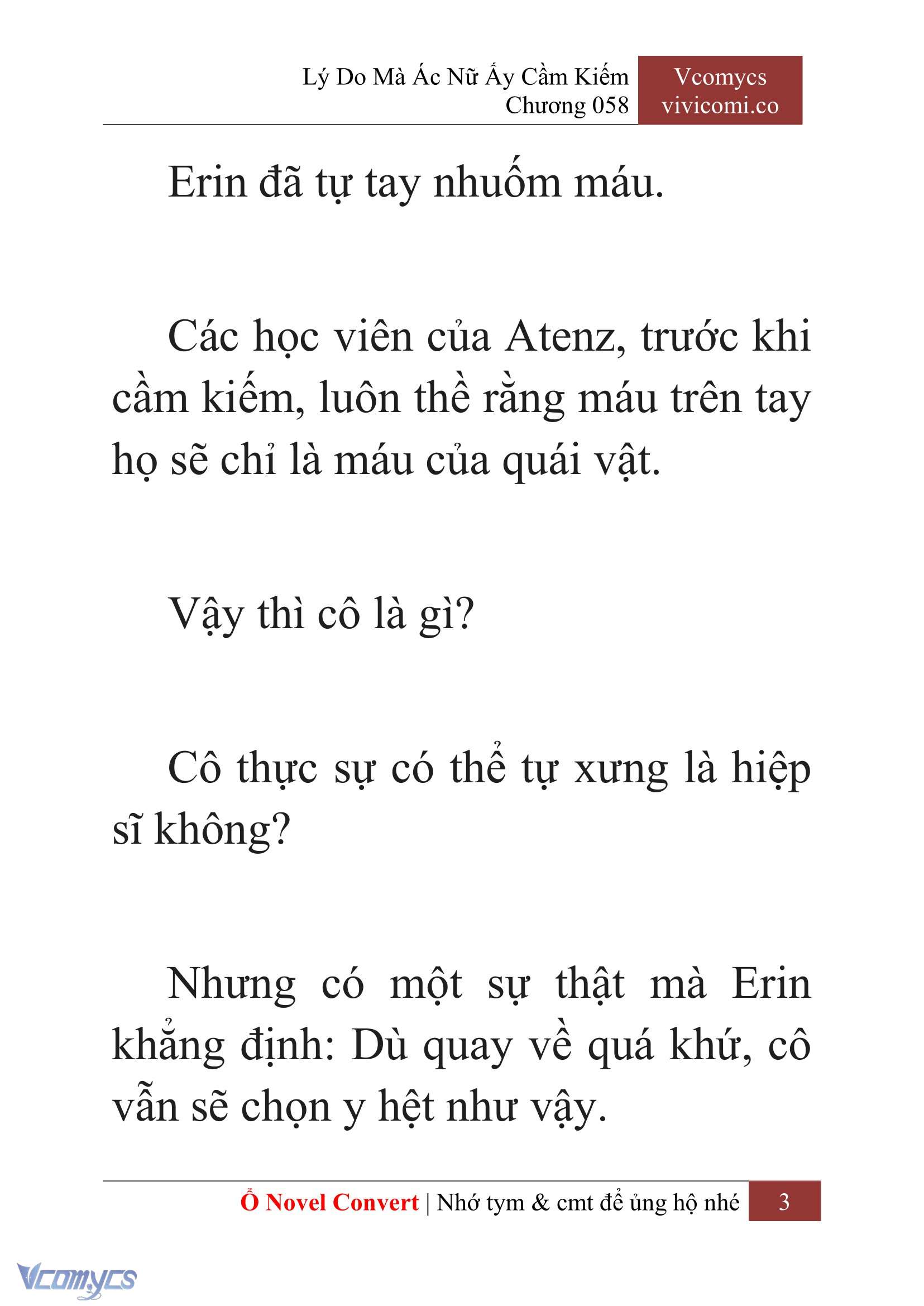 [Novel] Lý Do Mà Ác Nữ Ấy Cầm Kiếm Chapter 58 - Trang 6