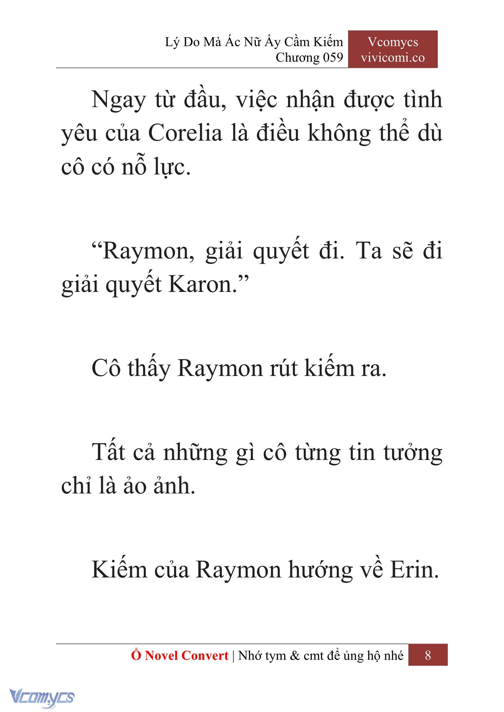 [Novel] Lý Do Mà Ác Nữ Ấy Cầm Kiếm Chapter 59 - Trang 11