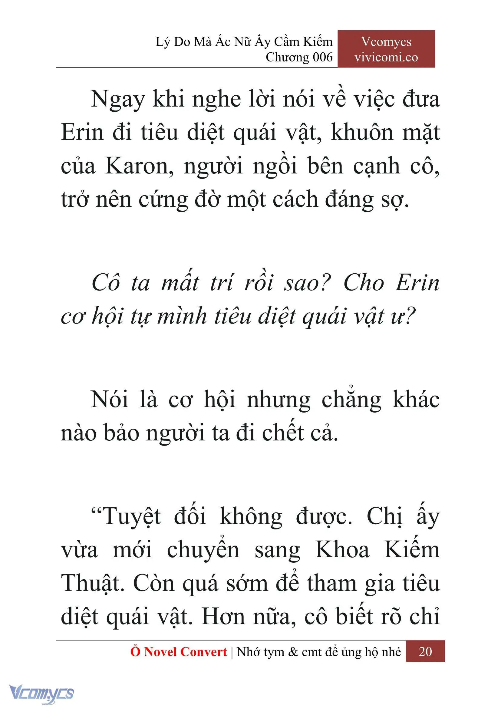 [Novel] Lý Do Mà Ác Nữ Ấy Cầm Kiếm Chapter 6 - Trang 23