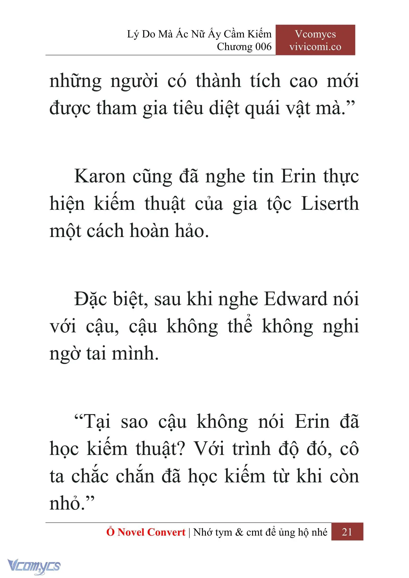 [Novel] Lý Do Mà Ác Nữ Ấy Cầm Kiếm Chapter 6 - Trang 24