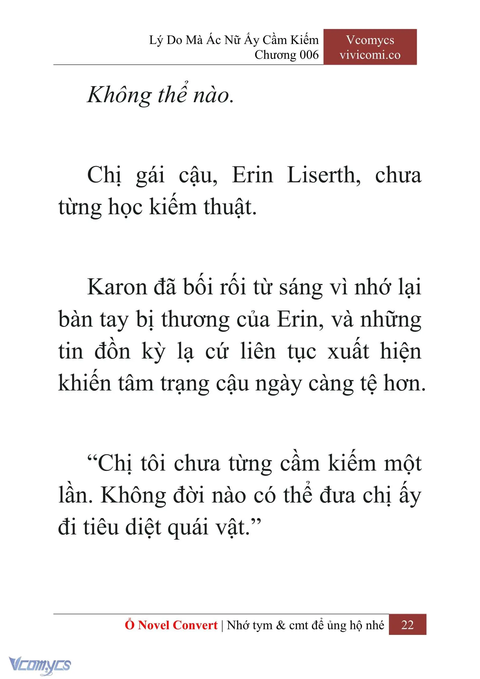 [Novel] Lý Do Mà Ác Nữ Ấy Cầm Kiếm Chapter 6 - Trang 25