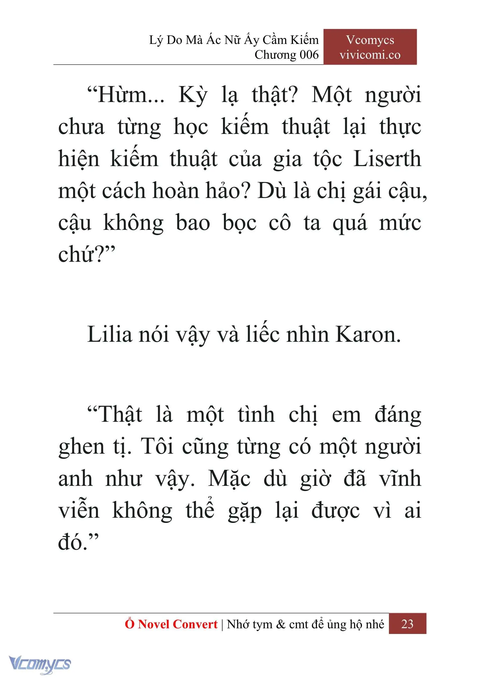 [Novel] Lý Do Mà Ác Nữ Ấy Cầm Kiếm Chapter 6 - Trang 26
