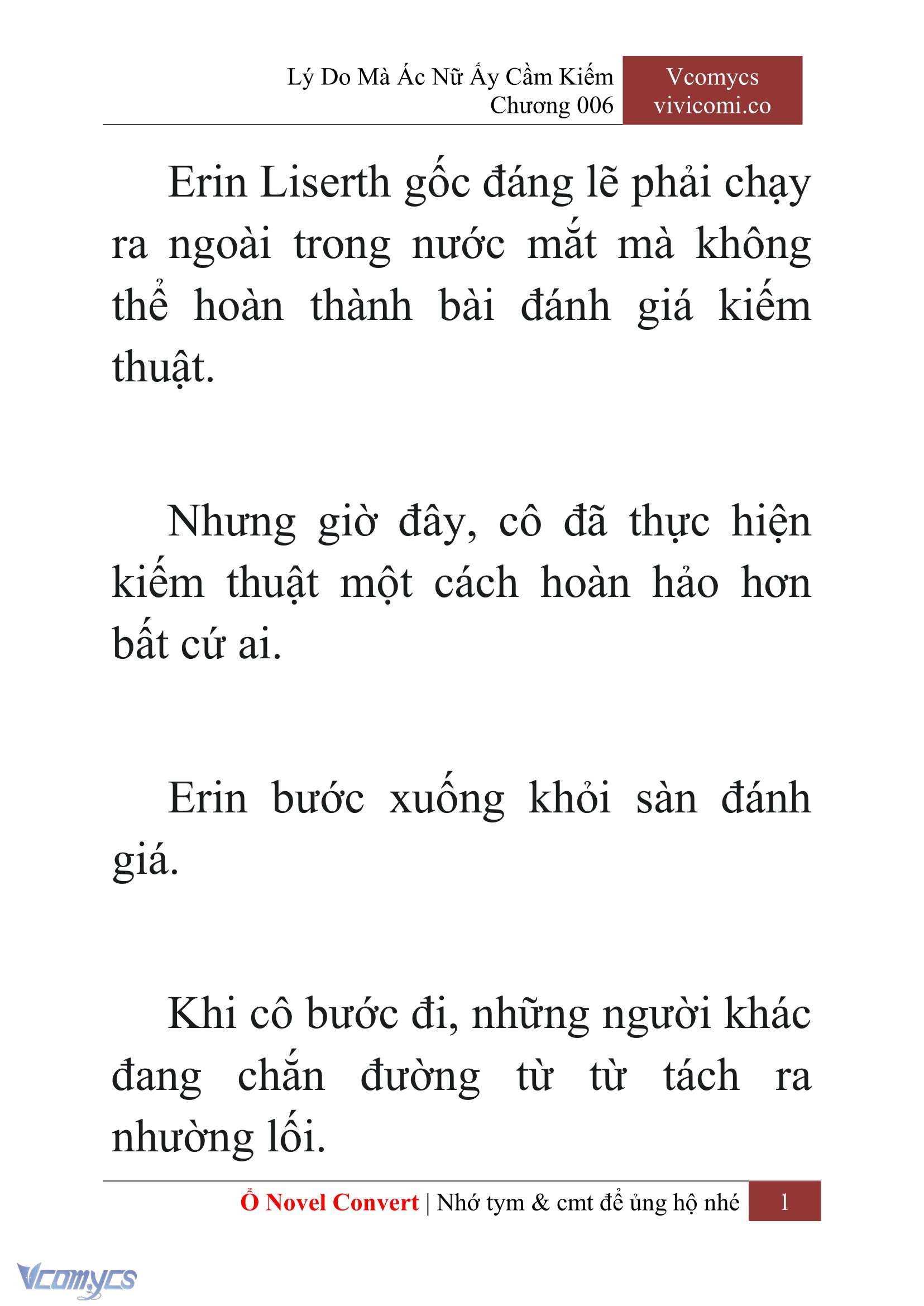 [Novel] Lý Do Mà Ác Nữ Ấy Cầm Kiếm Chapter 6 - Trang 4