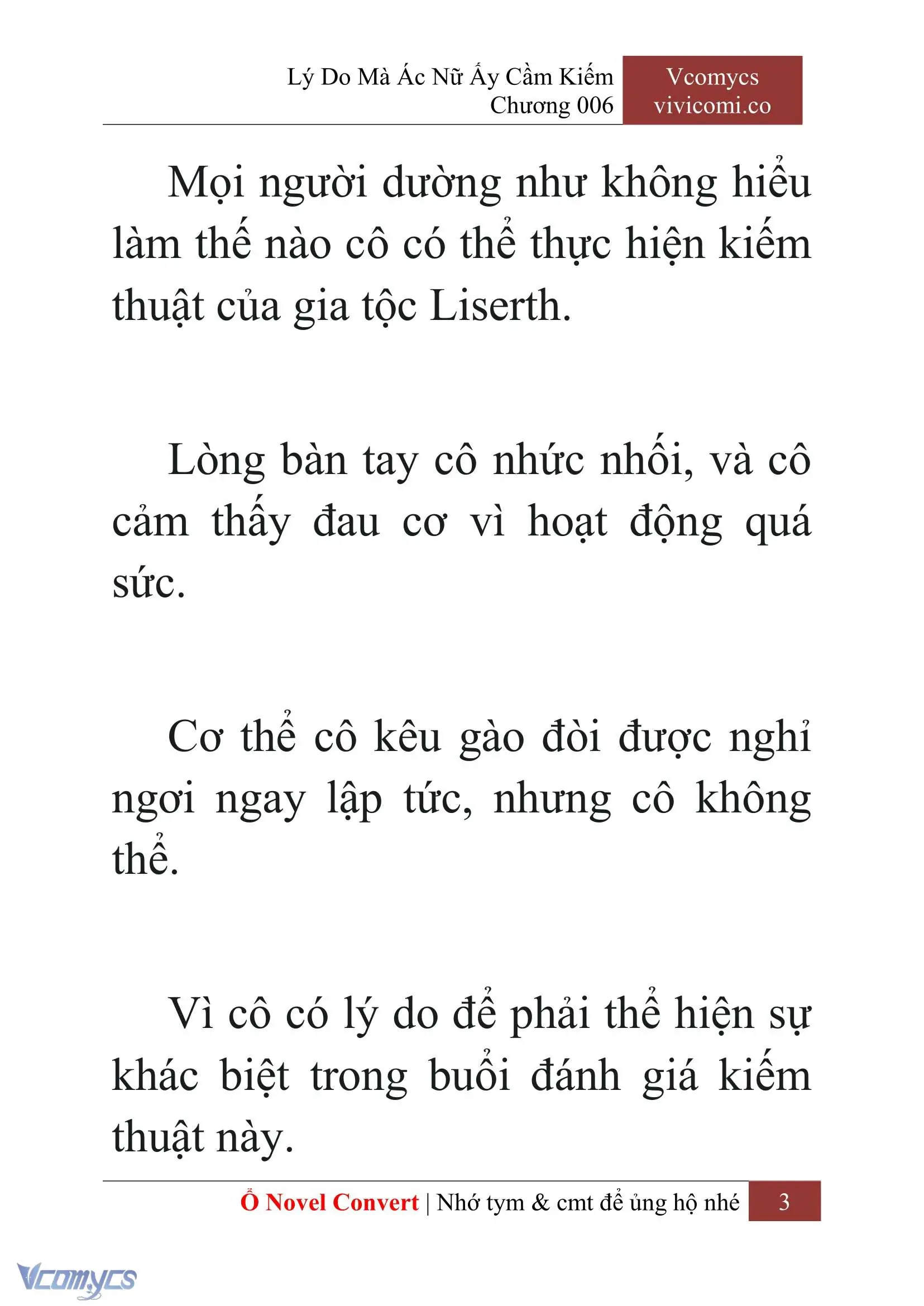 [Novel] Lý Do Mà Ác Nữ Ấy Cầm Kiếm Chapter 6 - Trang 6