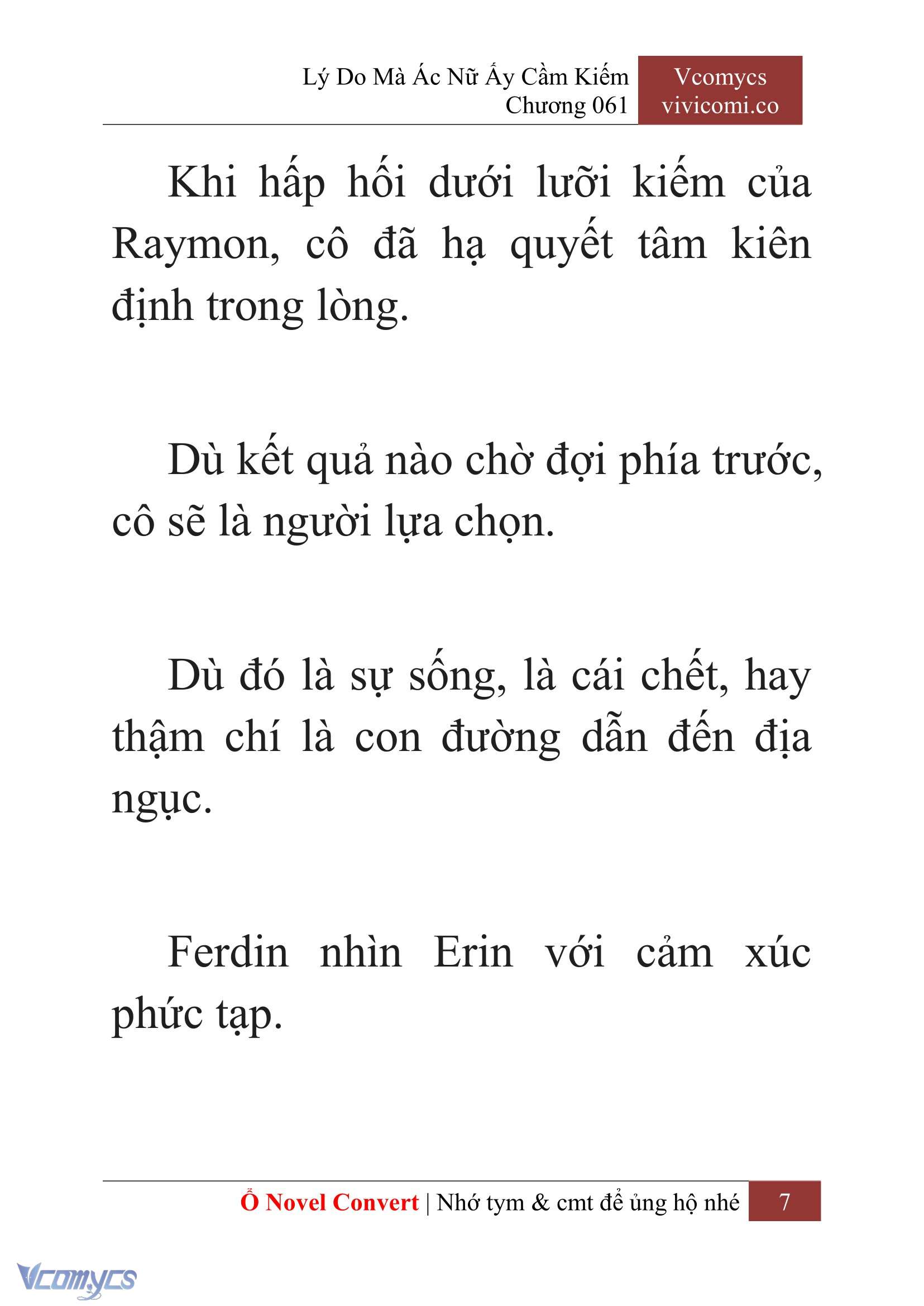 [Novel] Lý Do Mà Ác Nữ Ấy Cầm Kiếm Chapter 61 - Trang 10
