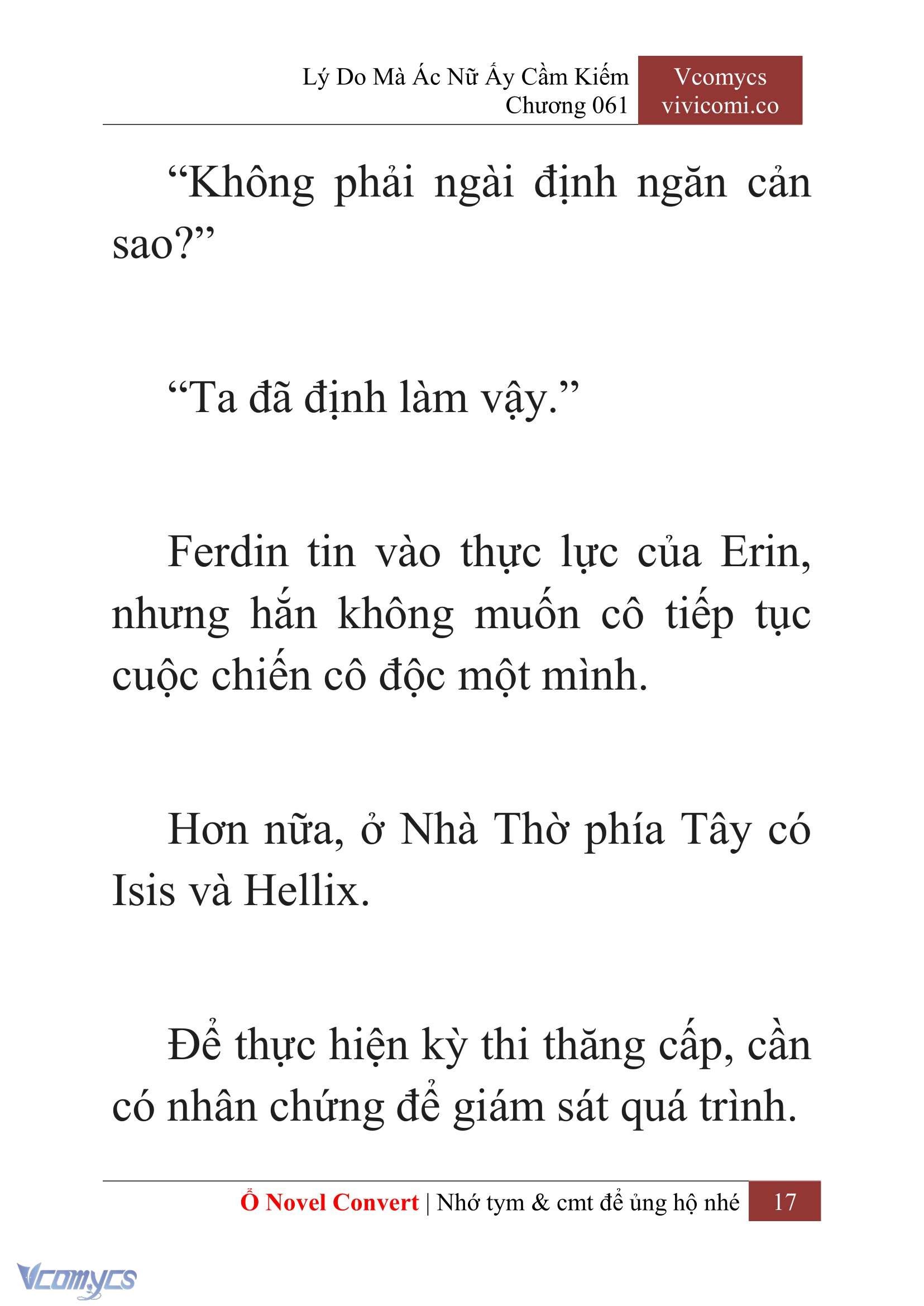 [Novel] Lý Do Mà Ác Nữ Ấy Cầm Kiếm Chapter 61 - Trang 20