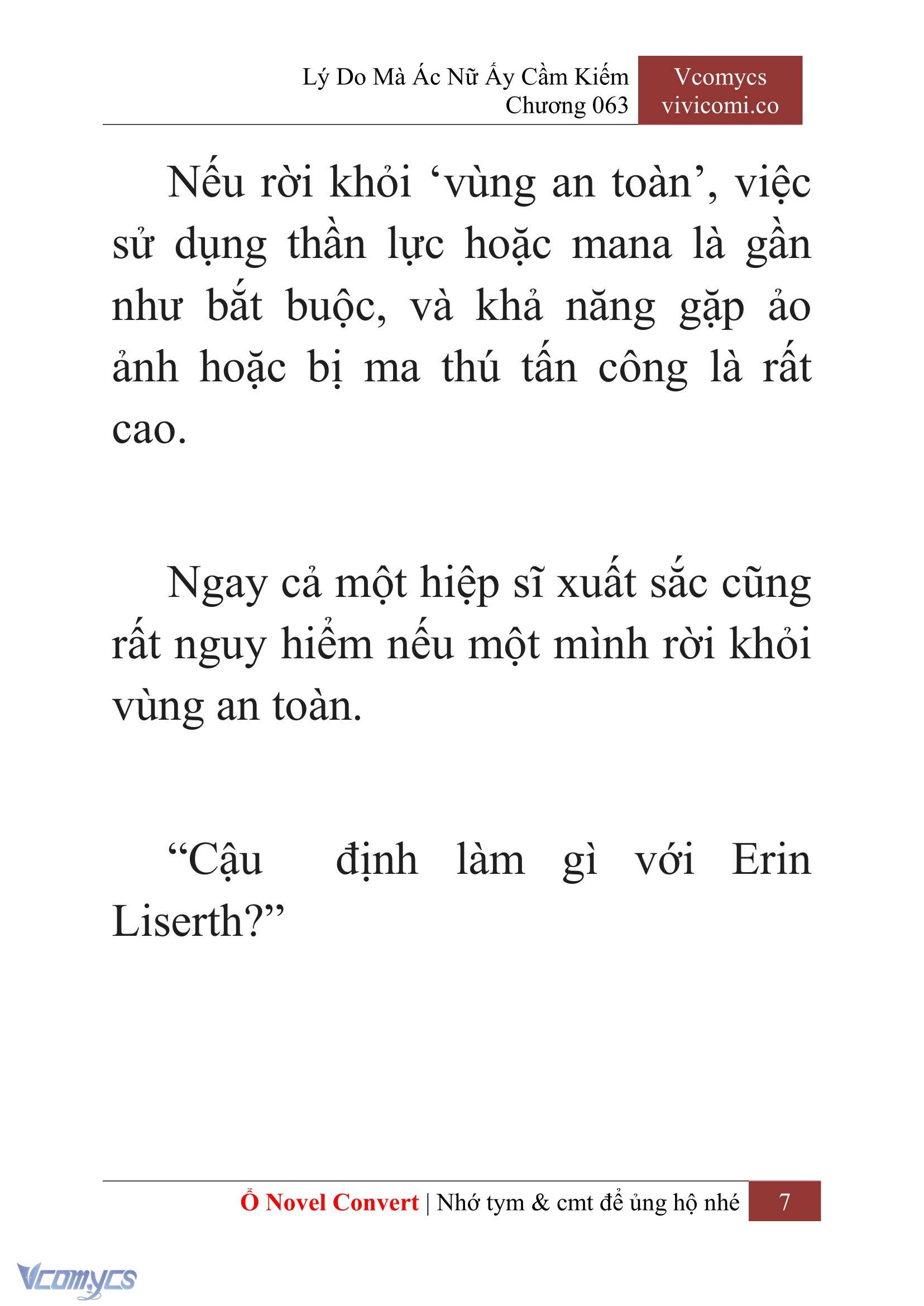 [Novel] Lý Do Mà Ác Nữ Ấy Cầm Kiếm Chapter 63 - Trang 10