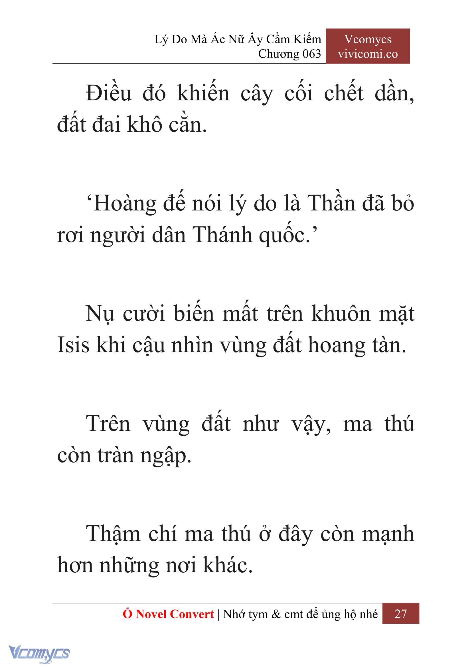 [Novel] Lý Do Mà Ác Nữ Ấy Cầm Kiếm Chapter 63 - Trang 30