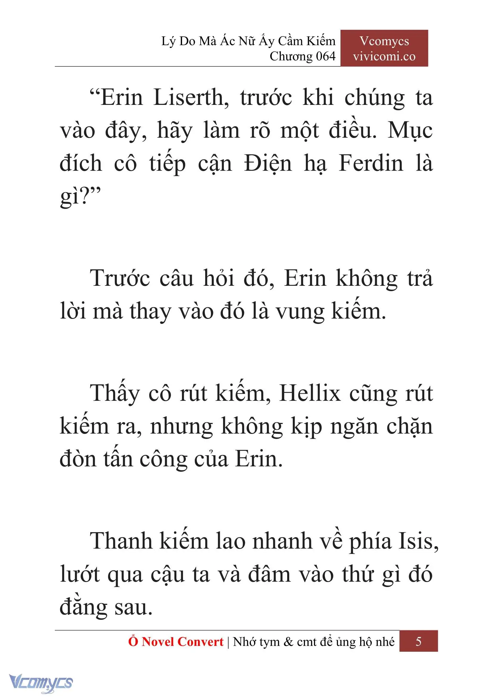 [Novel] Lý Do Mà Ác Nữ Ấy Cầm Kiếm Chapter 64 - Trang 8