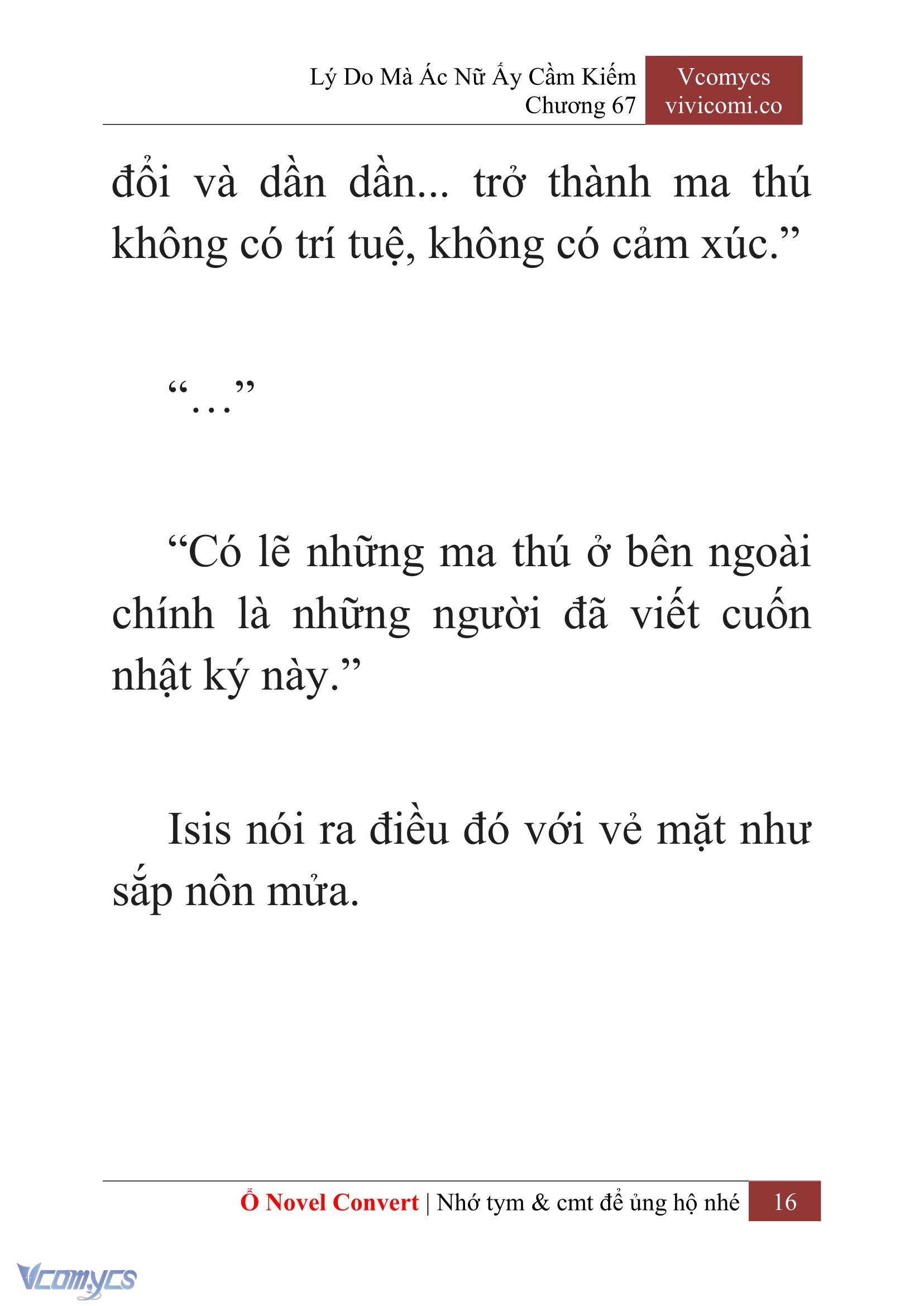 [Novel] Lý Do Mà Ác Nữ Ấy Cầm Kiếm Chapter 67 - Trang 19