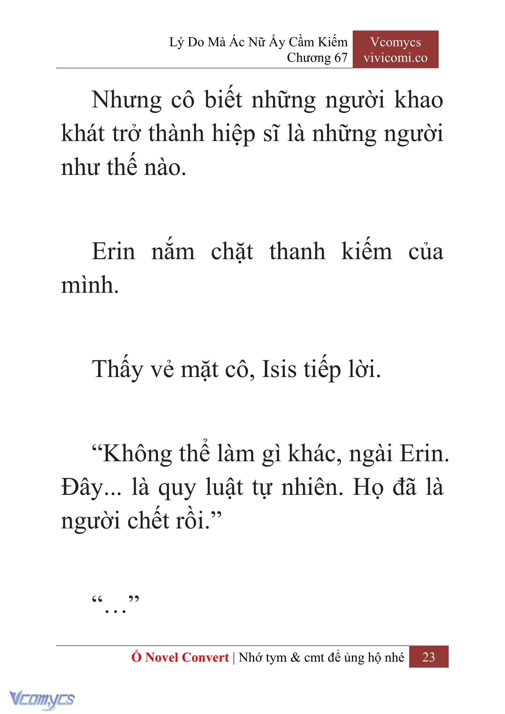 [Novel] Lý Do Mà Ác Nữ Ấy Cầm Kiếm Chapter 67 - Trang 26