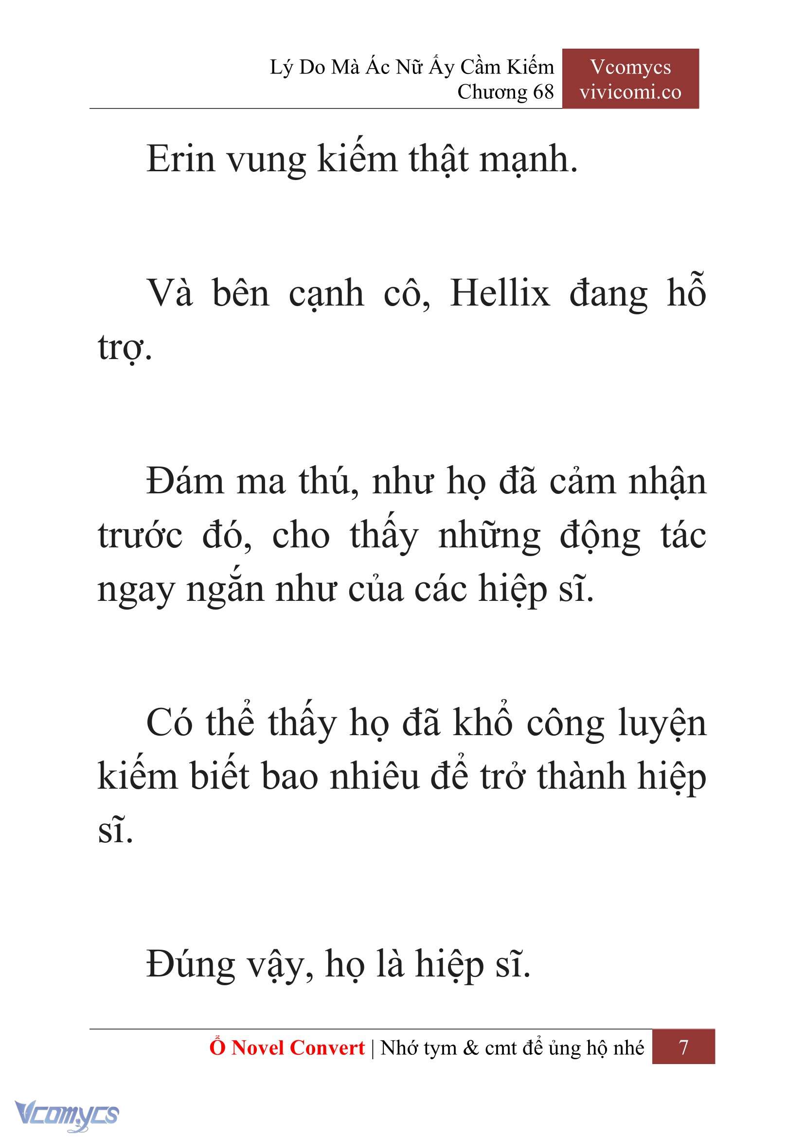 [Novel] Lý Do Mà Ác Nữ Ấy Cầm Kiếm Chapter 68 - Trang 10