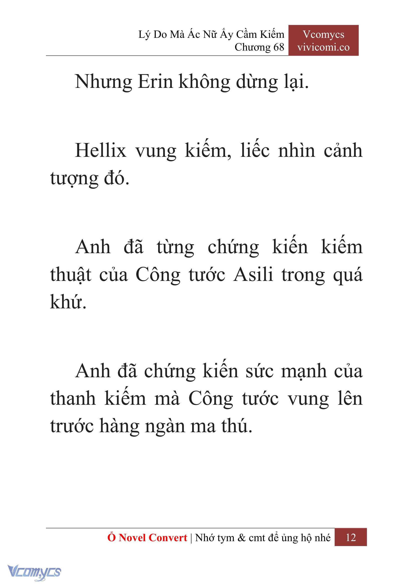 [Novel] Lý Do Mà Ác Nữ Ấy Cầm Kiếm Chapter 68 - Trang 15
