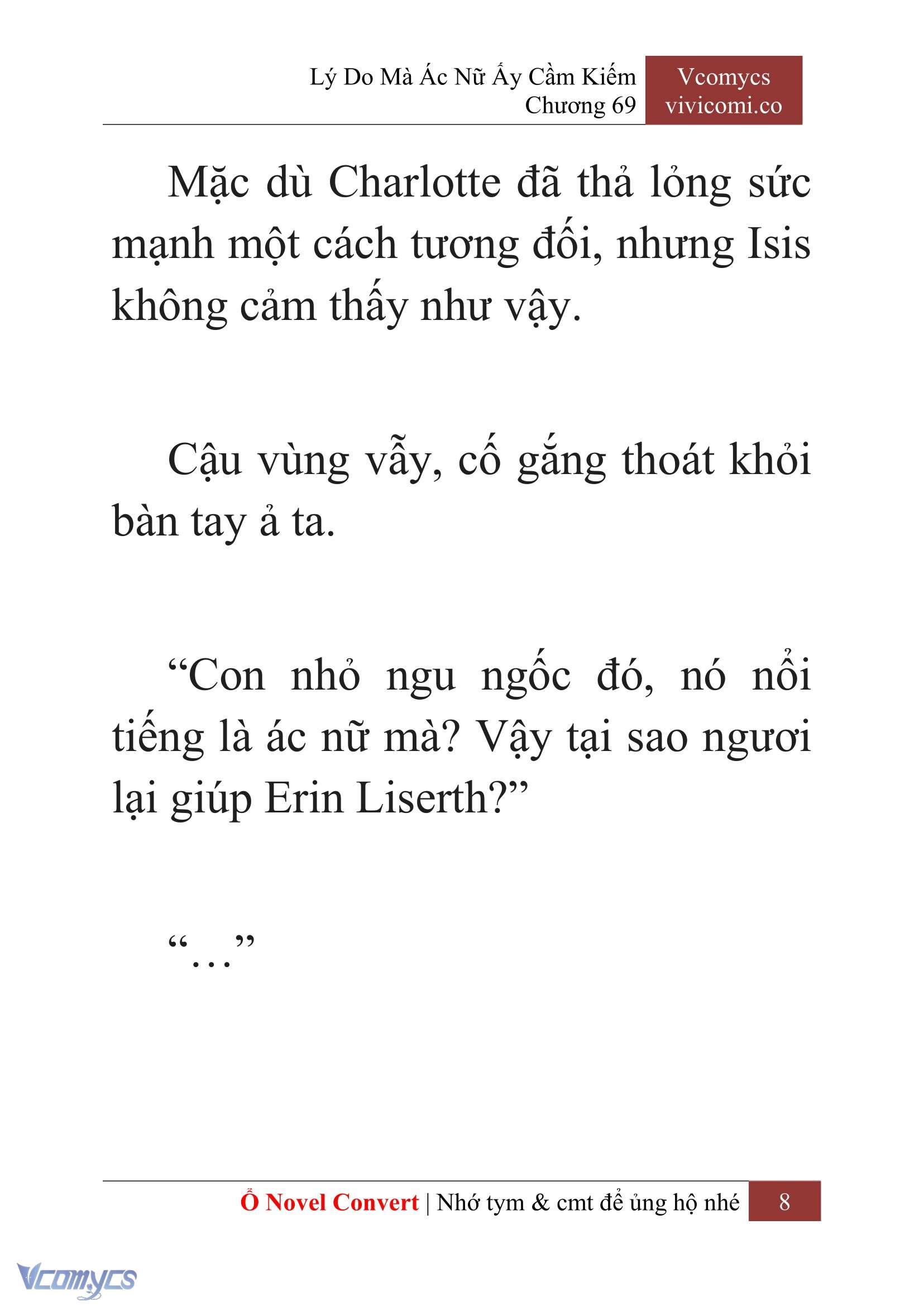 [Novel] Lý Do Mà Ác Nữ Ấy Cầm Kiếm Chapter 69 - Trang 11