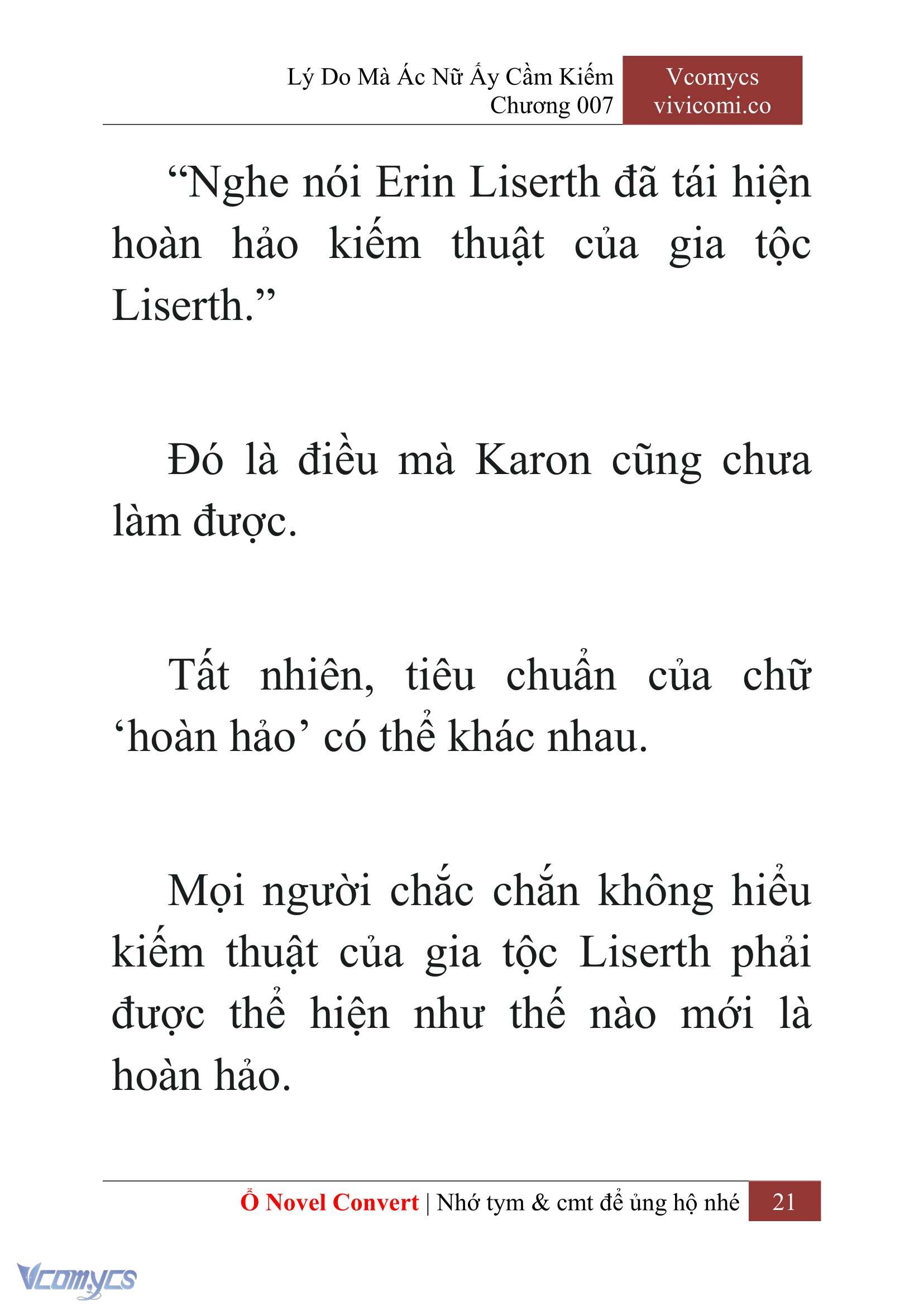 [Novel] Lý Do Mà Ác Nữ Ấy Cầm Kiếm Chapter 7 - Trang 23
