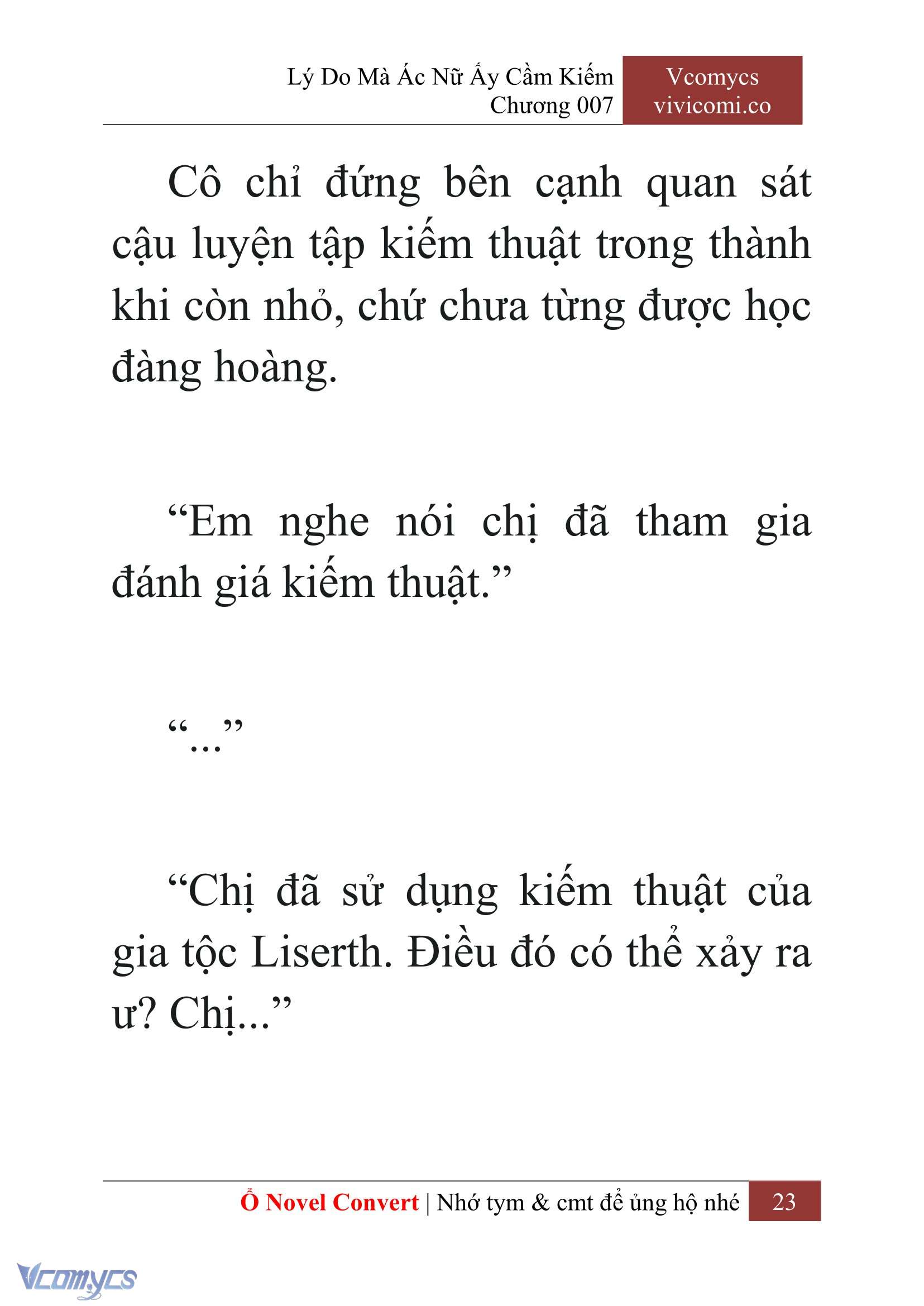 [Novel] Lý Do Mà Ác Nữ Ấy Cầm Kiếm Chapter 7 - Trang 25
