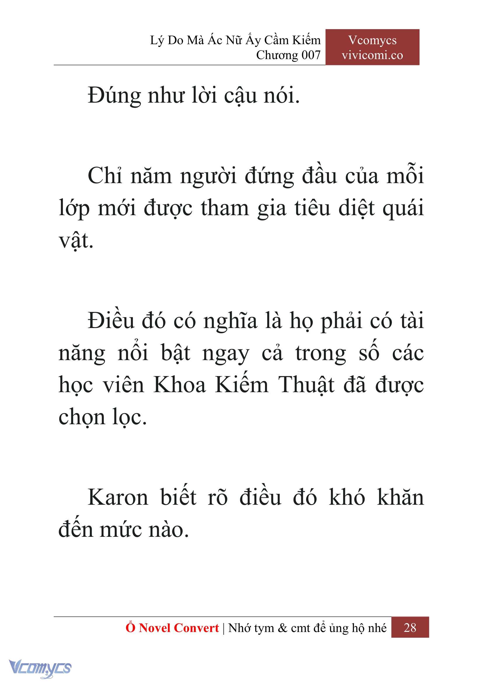[Novel] Lý Do Mà Ác Nữ Ấy Cầm Kiếm Chapter 7 - Trang 30