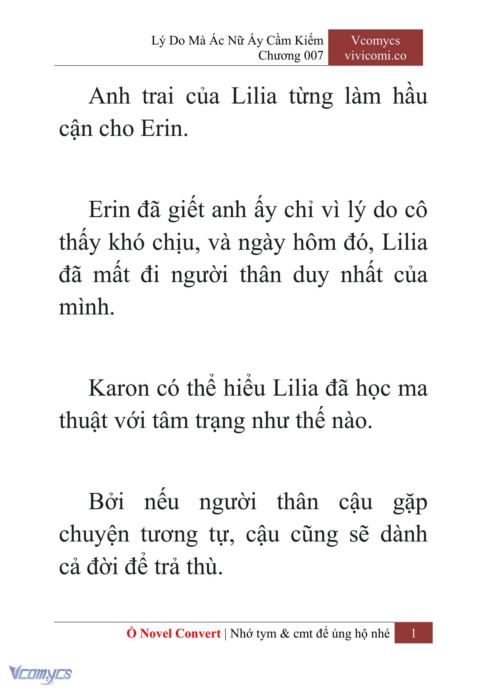 [Novel] Lý Do Mà Ác Nữ Ấy Cầm Kiếm Chapter 7 - Trang 4