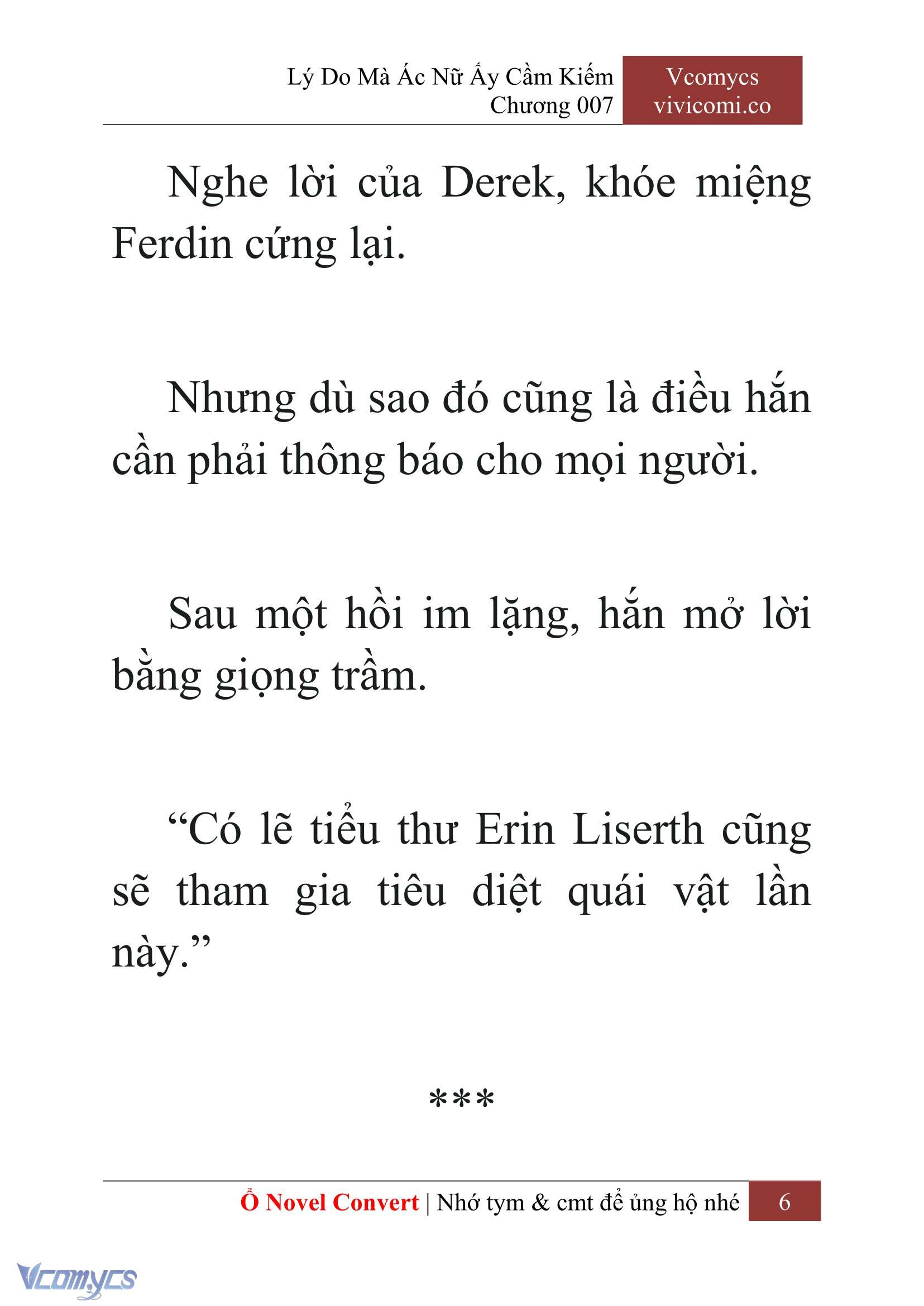 [Novel] Lý Do Mà Ác Nữ Ấy Cầm Kiếm Chapter 7 - Trang 8