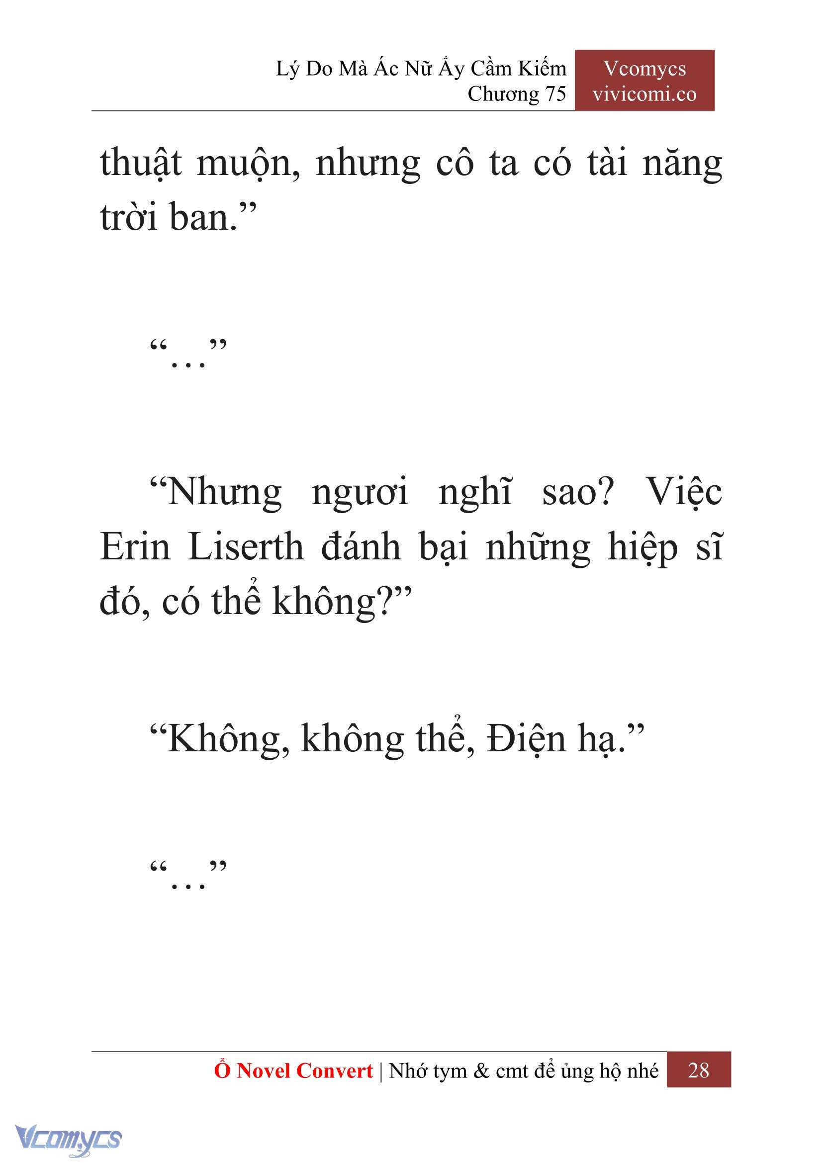 [Novel] Lý Do Mà Ác Nữ Ấy Cầm Kiếm Chapter 75 - Trang 31