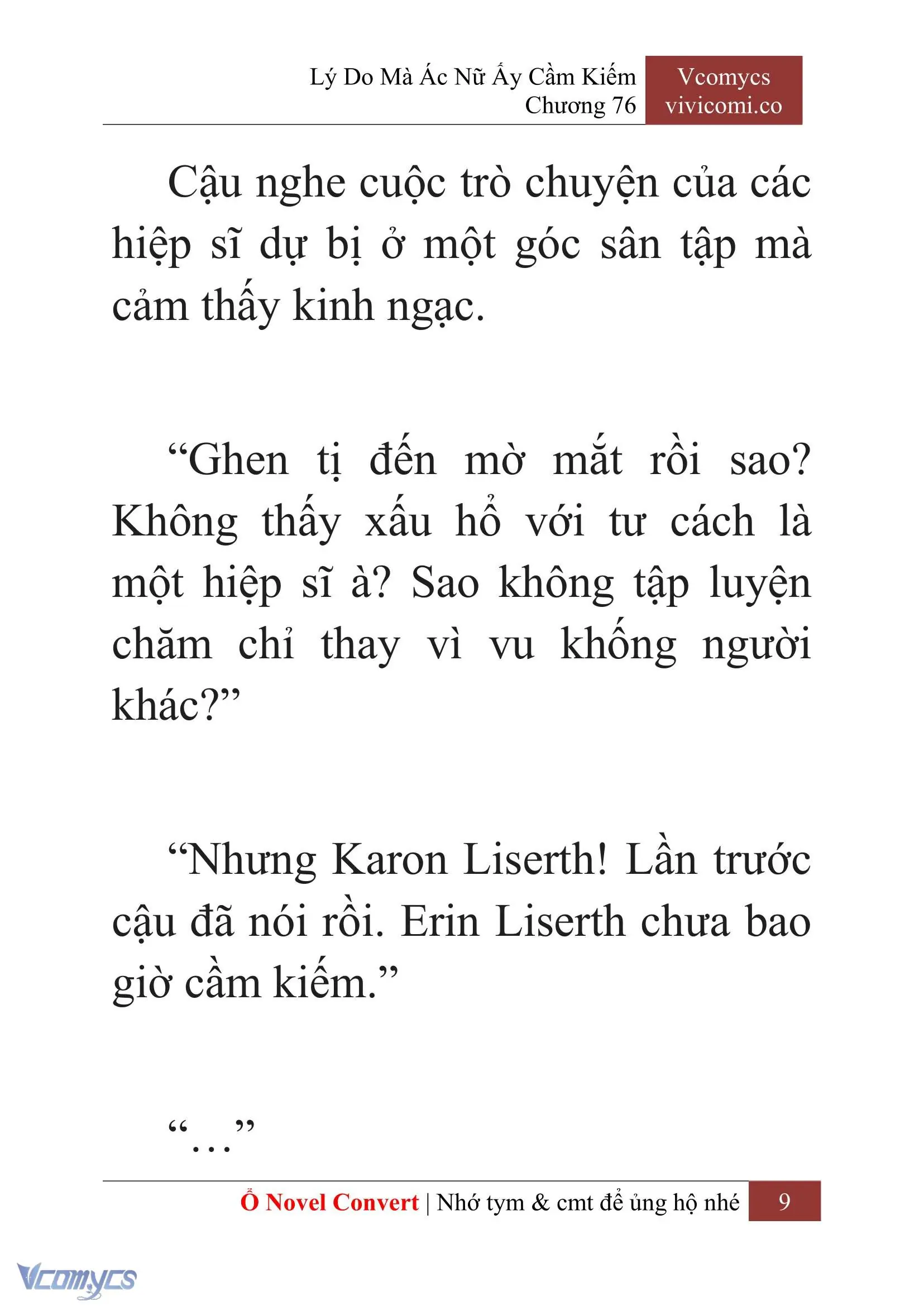 [Novel] Lý Do Mà Ác Nữ Ấy Cầm Kiếm Chapter 76 - Trang 12