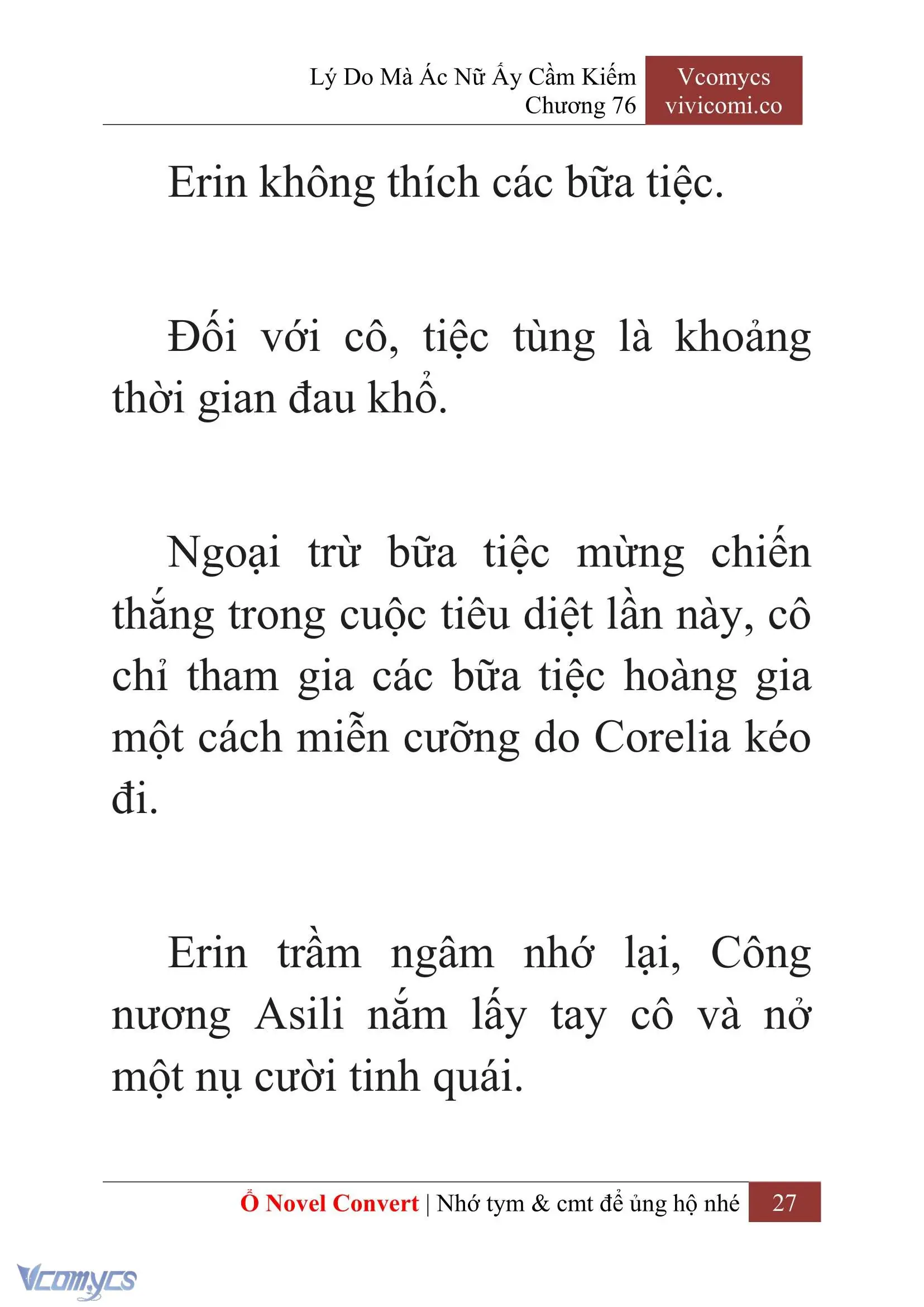 [Novel] Lý Do Mà Ác Nữ Ấy Cầm Kiếm Chapter 76 - Trang 30