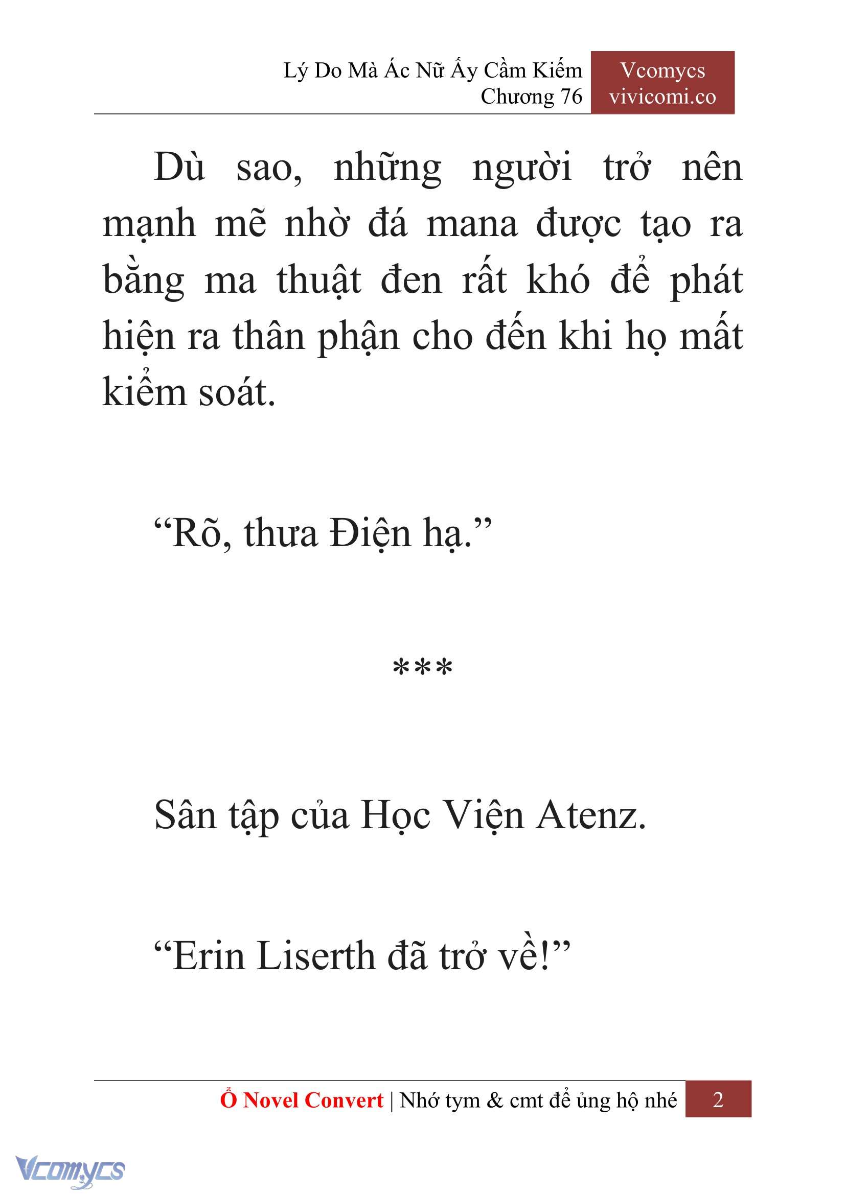 [Novel] Lý Do Mà Ác Nữ Ấy Cầm Kiếm Chapter 76 - Trang 5