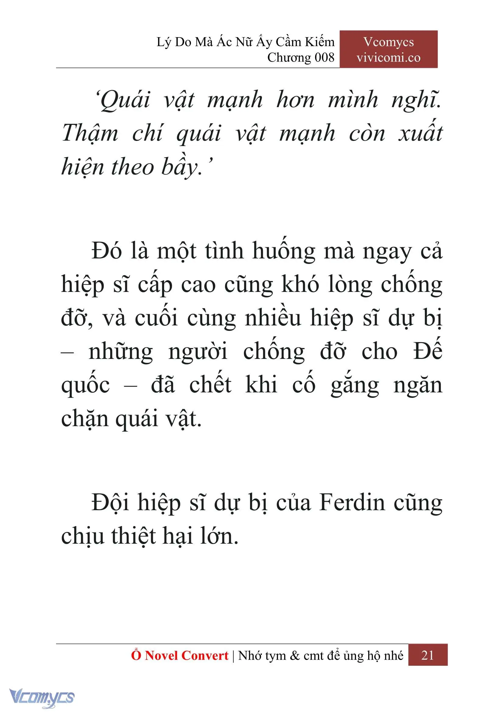 [Novel] Lý Do Mà Ác Nữ Ấy Cầm Kiếm Chapter 8 - Trang 24