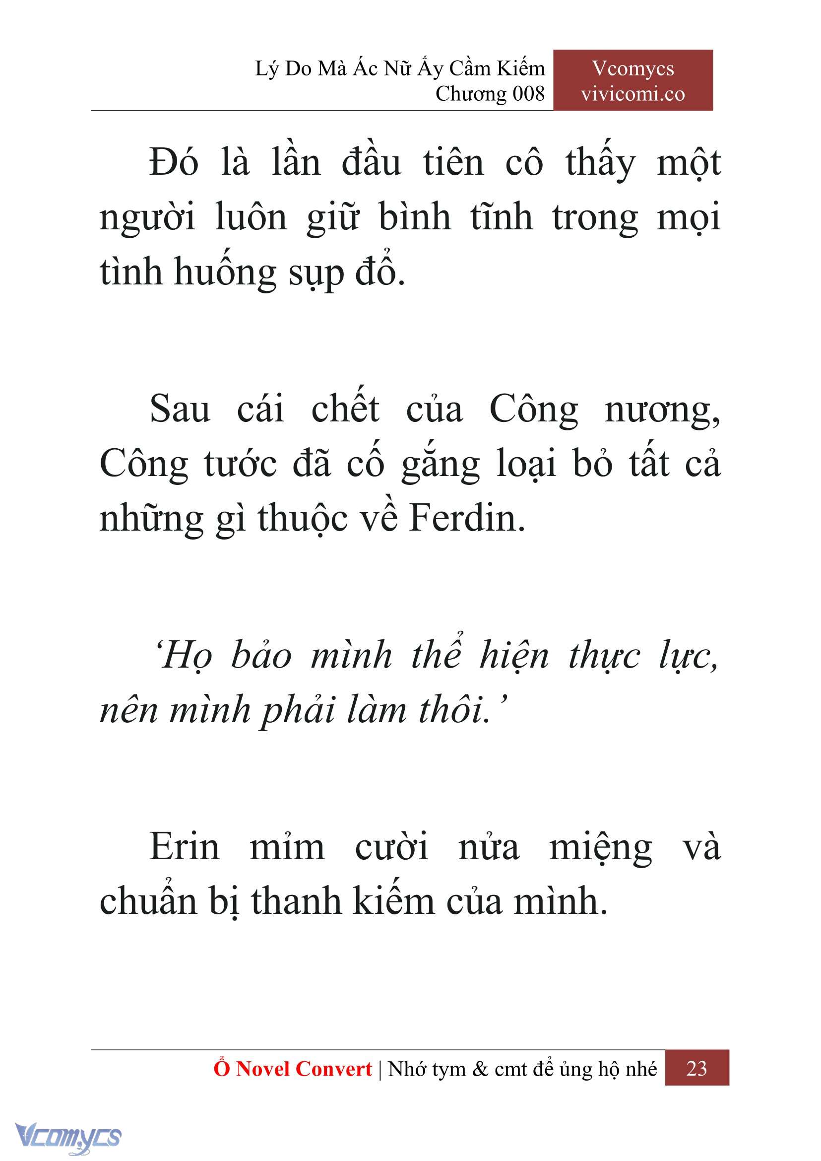 [Novel] Lý Do Mà Ác Nữ Ấy Cầm Kiếm Chapter 8 - Trang 26