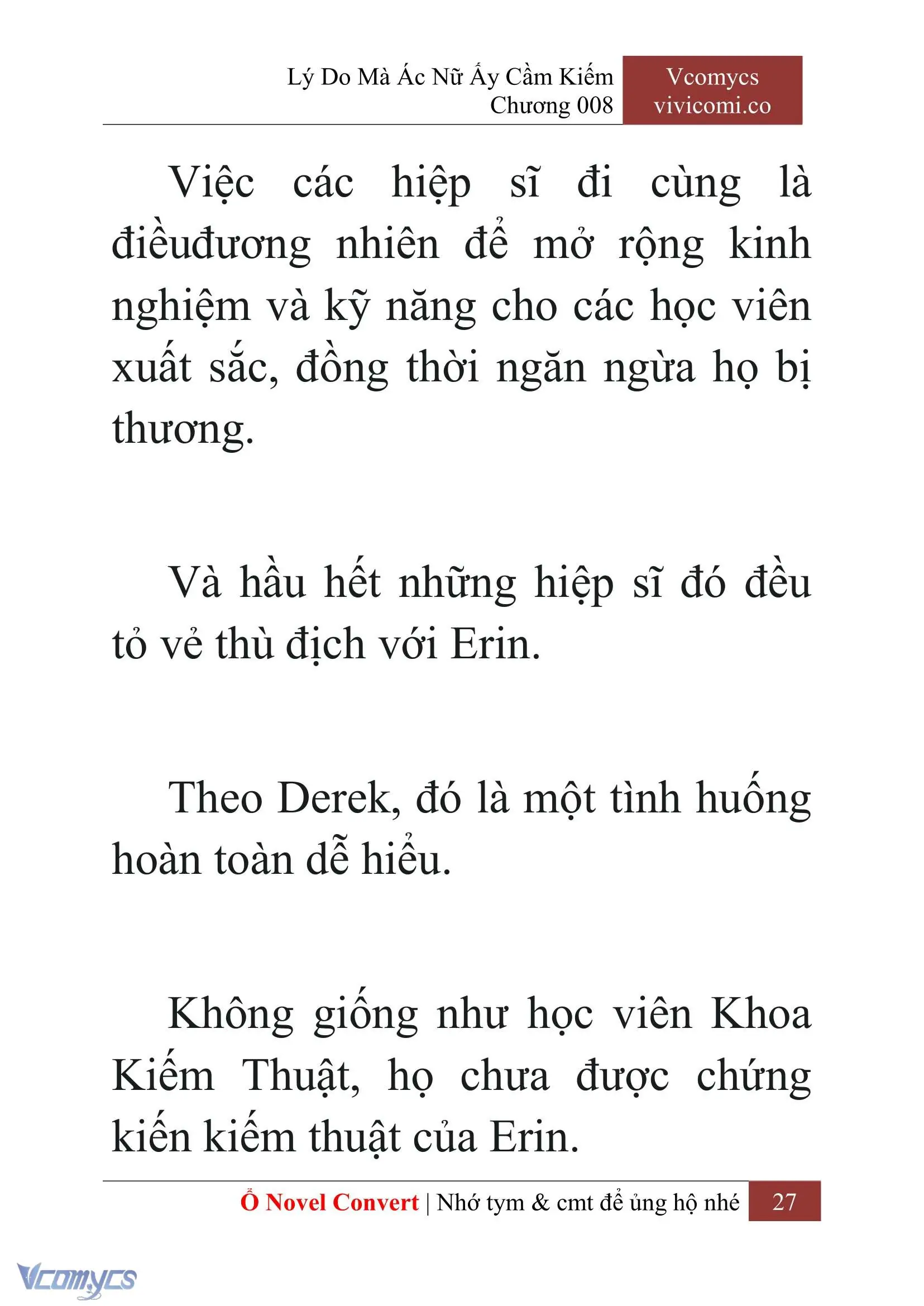 [Novel] Lý Do Mà Ác Nữ Ấy Cầm Kiếm Chapter 8 - Trang 30