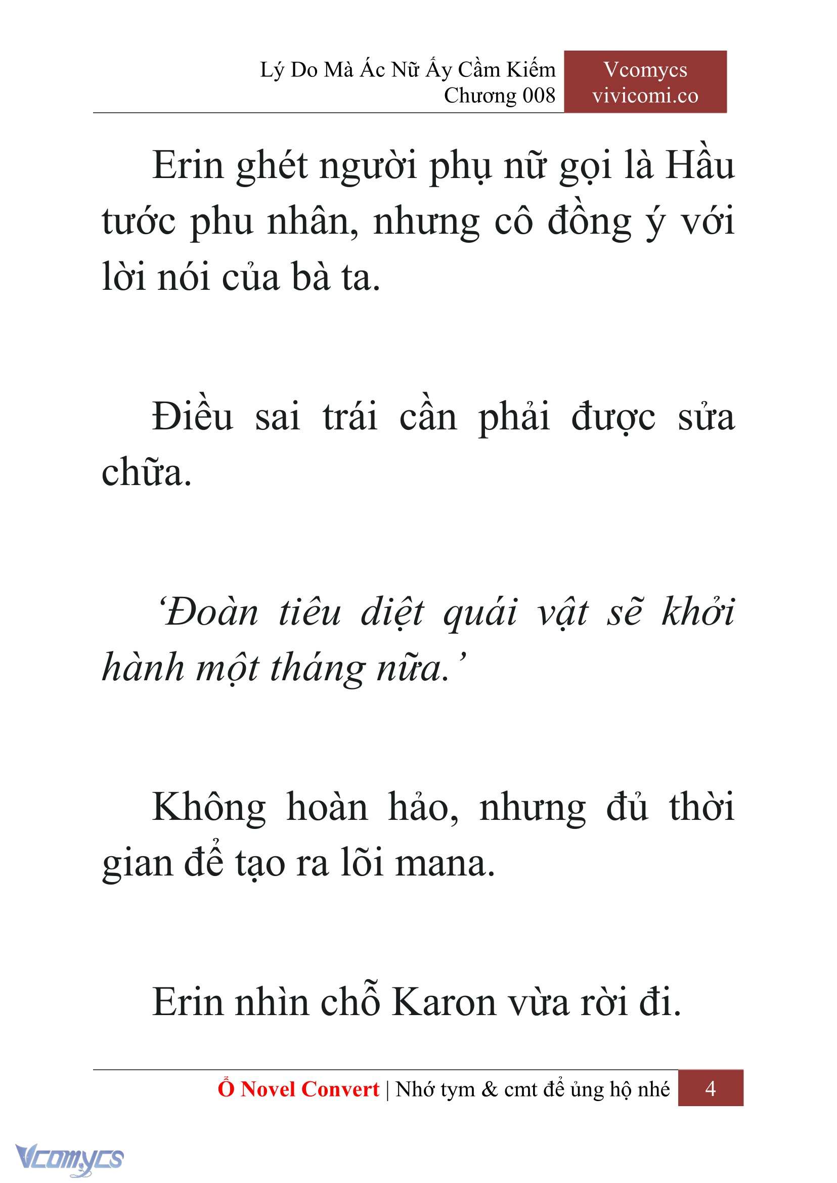 [Novel] Lý Do Mà Ác Nữ Ấy Cầm Kiếm Chapter 8 - Trang 7