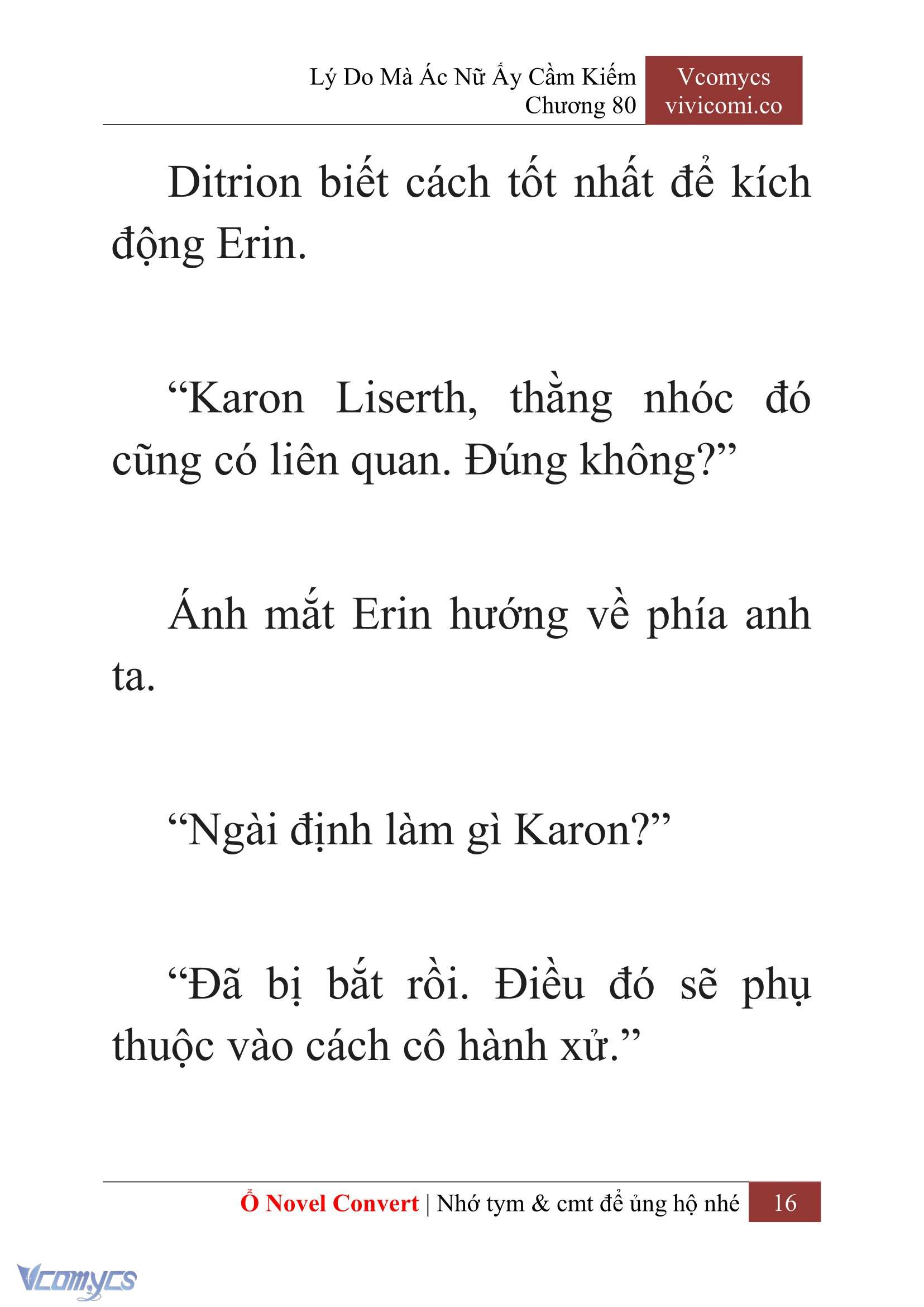 [Novel] Lý Do Mà Ác Nữ Ấy Cầm Kiếm Chapter 80 - Trang 19