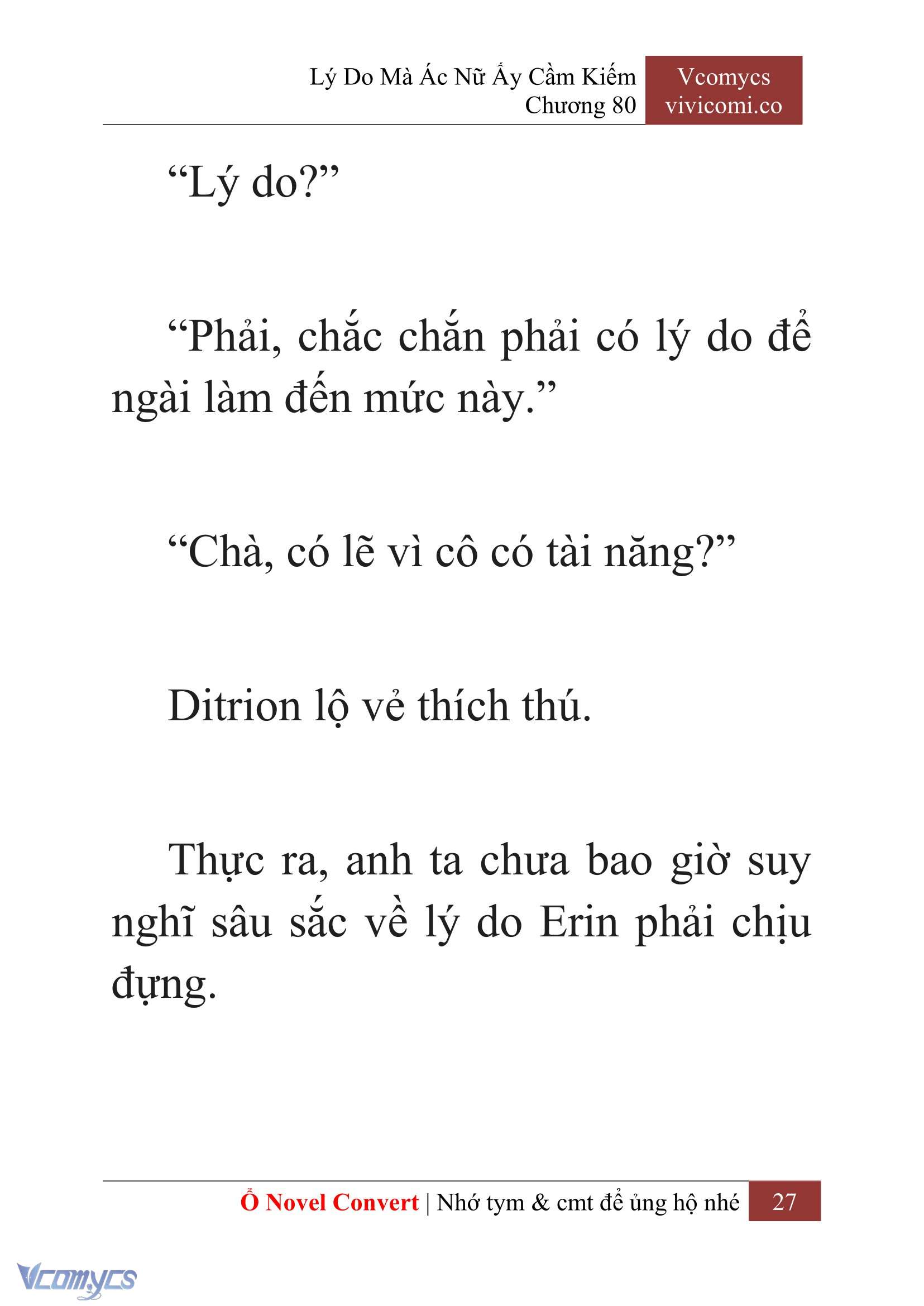 [Novel] Lý Do Mà Ác Nữ Ấy Cầm Kiếm Chapter 80 - Trang 30