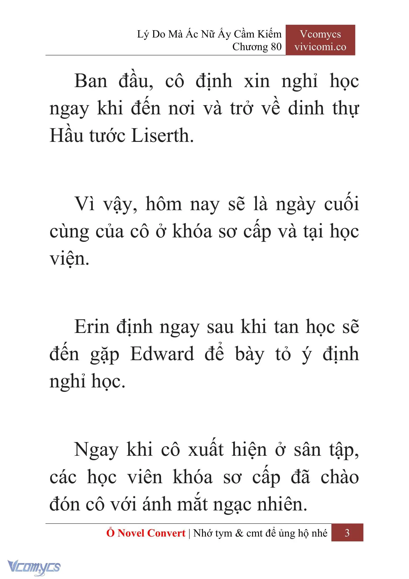 [Novel] Lý Do Mà Ác Nữ Ấy Cầm Kiếm Chapter 80 - Trang 6