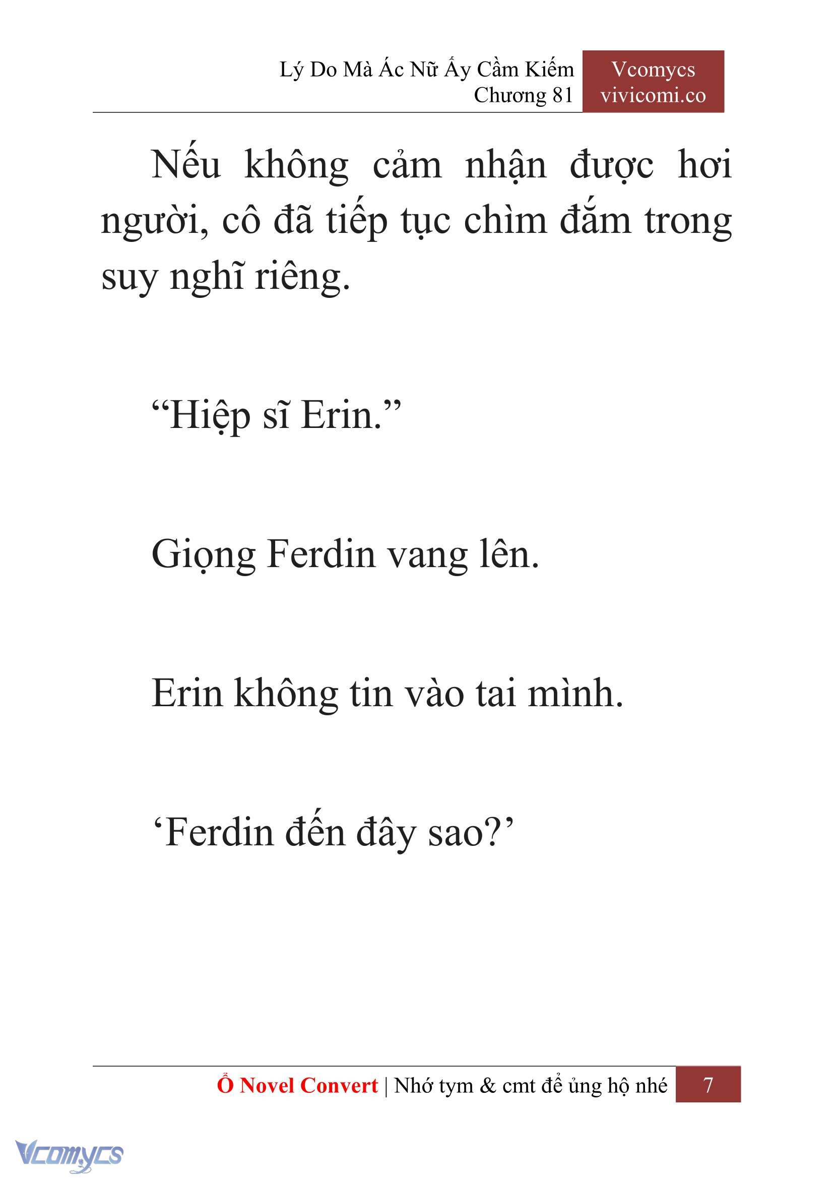 [Novel] Lý Do Mà Ác Nữ Ấy Cầm Kiếm Chapter 81 - Trang 10