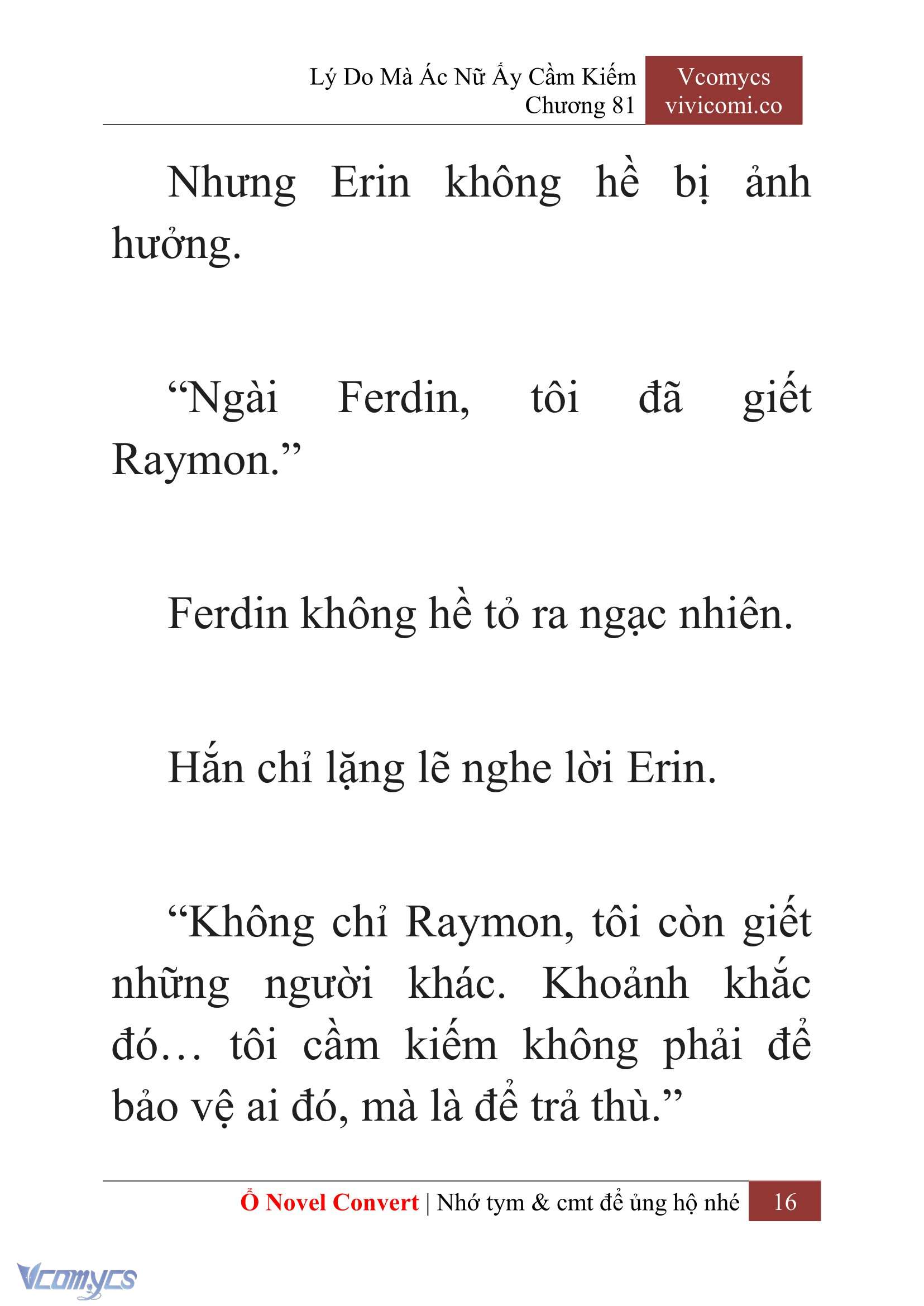[Novel] Lý Do Mà Ác Nữ Ấy Cầm Kiếm Chapter 81 - Trang 19