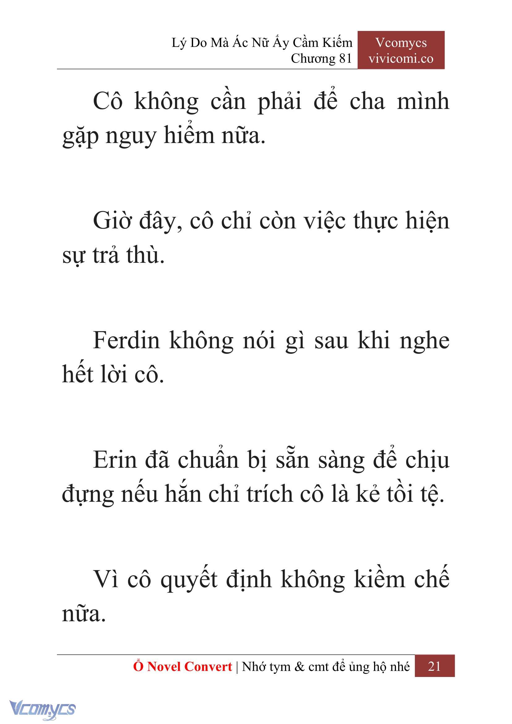 [Novel] Lý Do Mà Ác Nữ Ấy Cầm Kiếm Chapter 81 - Trang 24